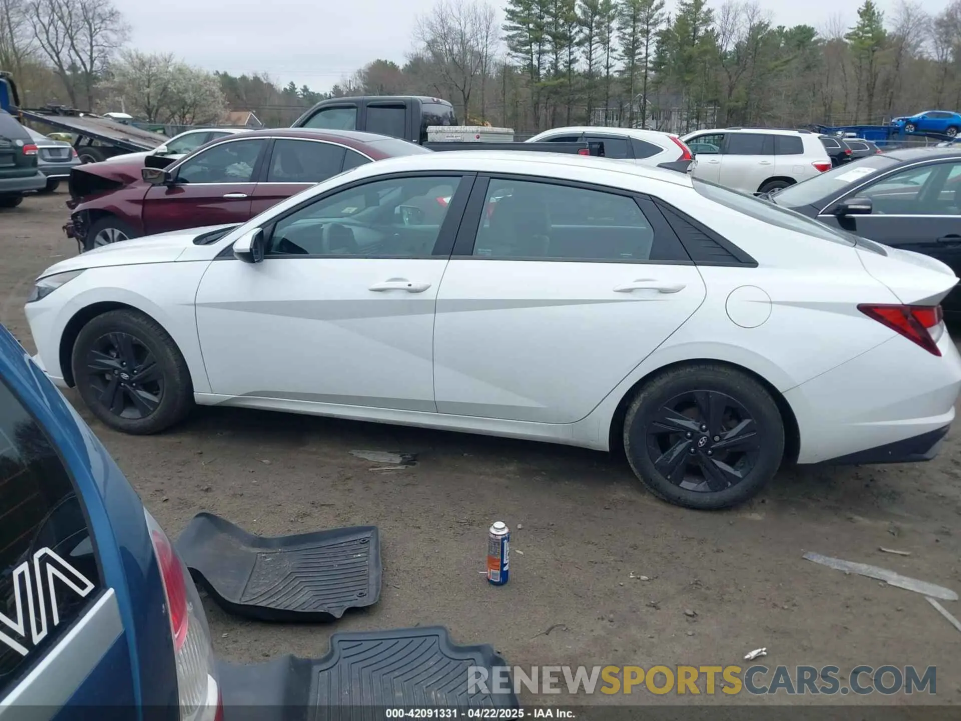 14 fotografías del automóvil dañado 5NPLS4AG6NH057761 HYUNDAI ELANTRA 2022
