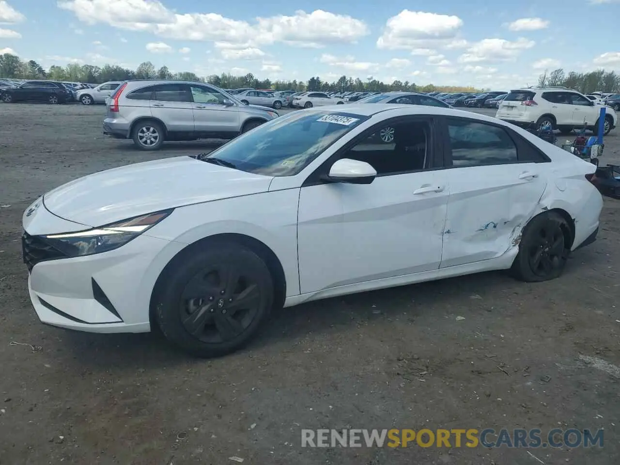1 fotografías del automóvil dañado 5NPLS4AG6NH064760 HYUNDAI ELANTRA 2022