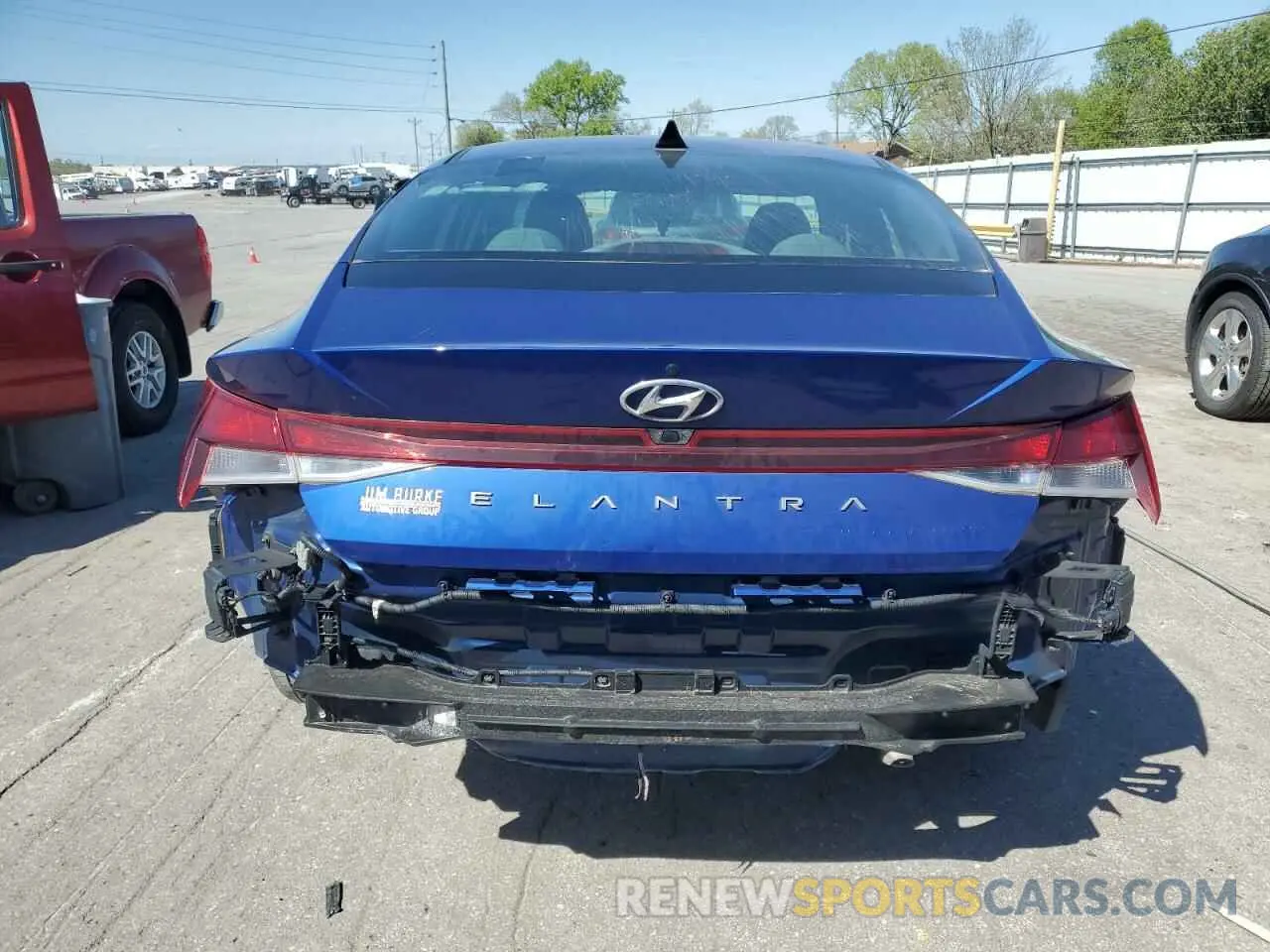 6 fotografías del automóvil dañado 5NPLS4AG8NH060208 HYUNDAI ELANTRA 2022