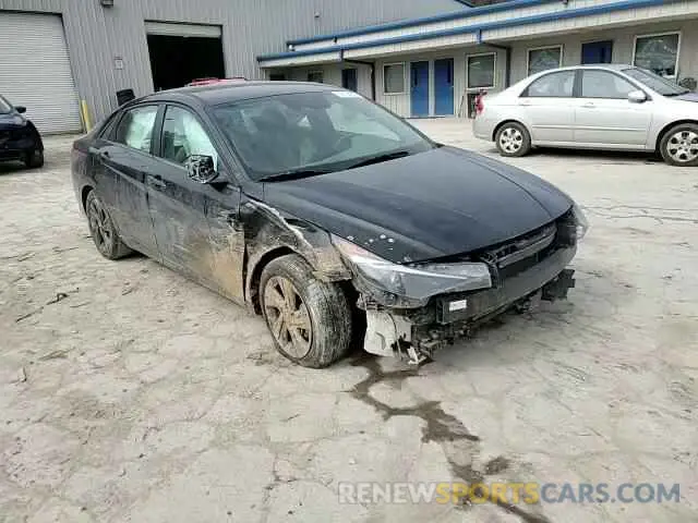 10 fotografías del automóvil dañado 5NPLS4AG9NH056085 HYUNDAI ELANTRA 2022