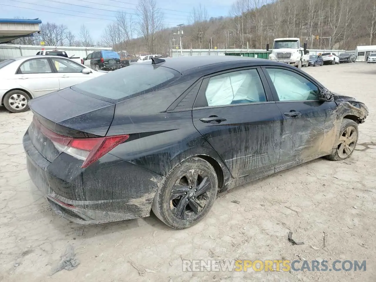 3 fotografías del automóvil dañado 5NPLS4AG9NH056085 HYUNDAI ELANTRA 2022