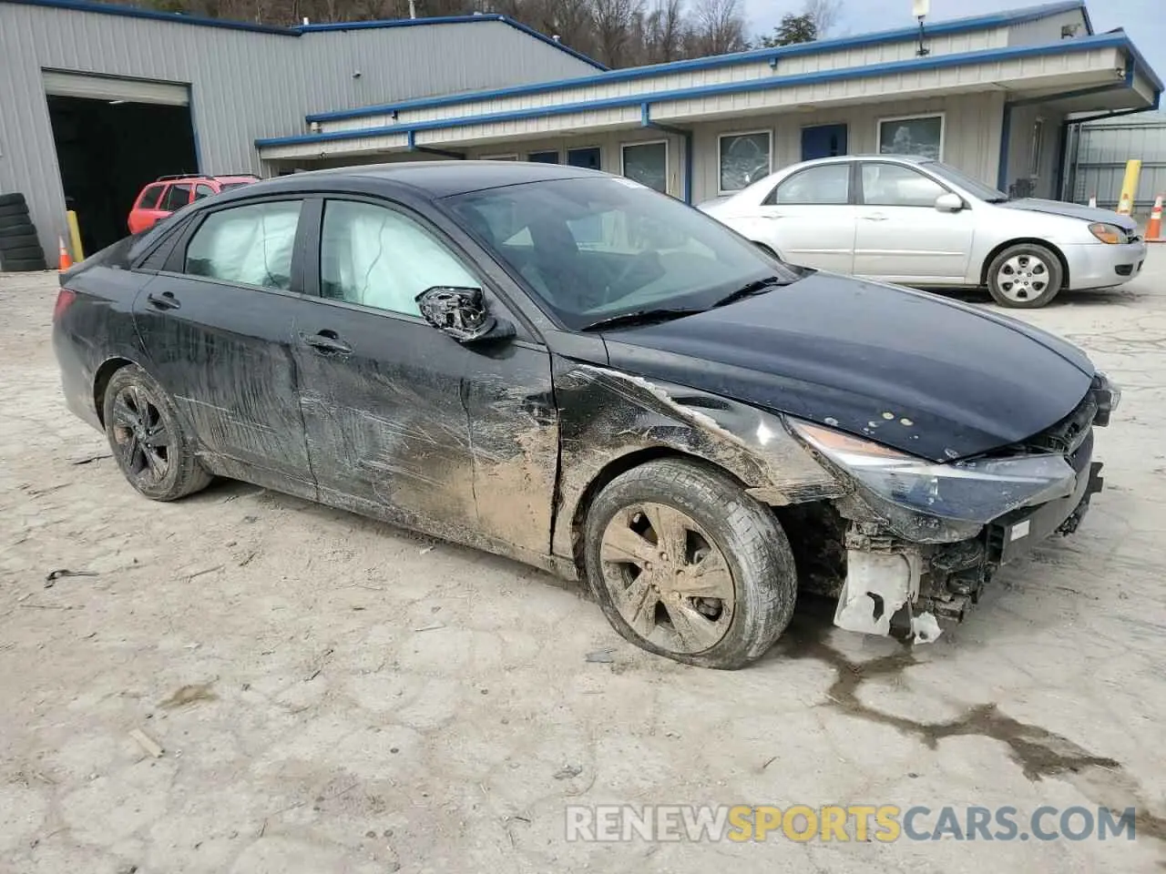 4 fotografías del automóvil dañado 5NPLS4AG9NH056085 HYUNDAI ELANTRA 2022