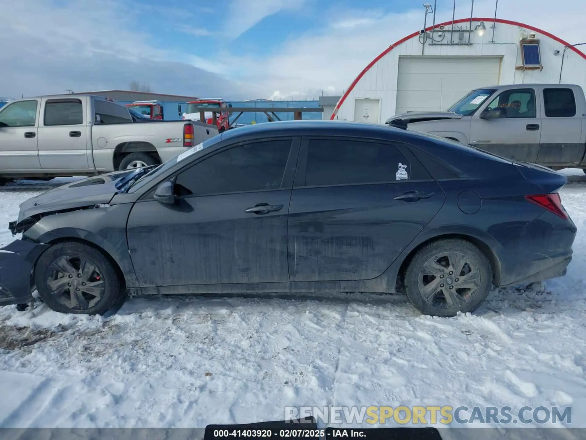 14 fotografías del automóvil dañado 5NPLS4AG9NH056524 HYUNDAI ELANTRA 2022