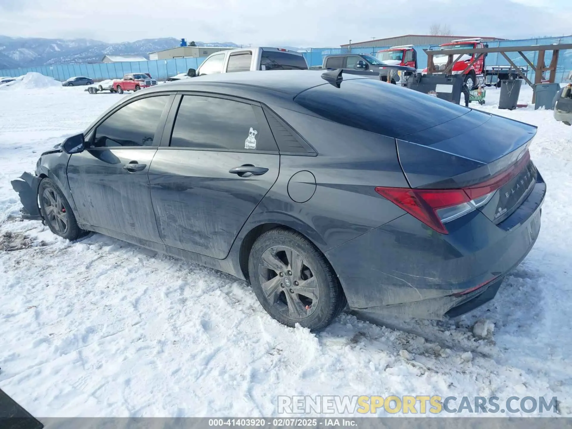 3 fotografías del automóvil dañado 5NPLS4AG9NH056524 HYUNDAI ELANTRA 2022