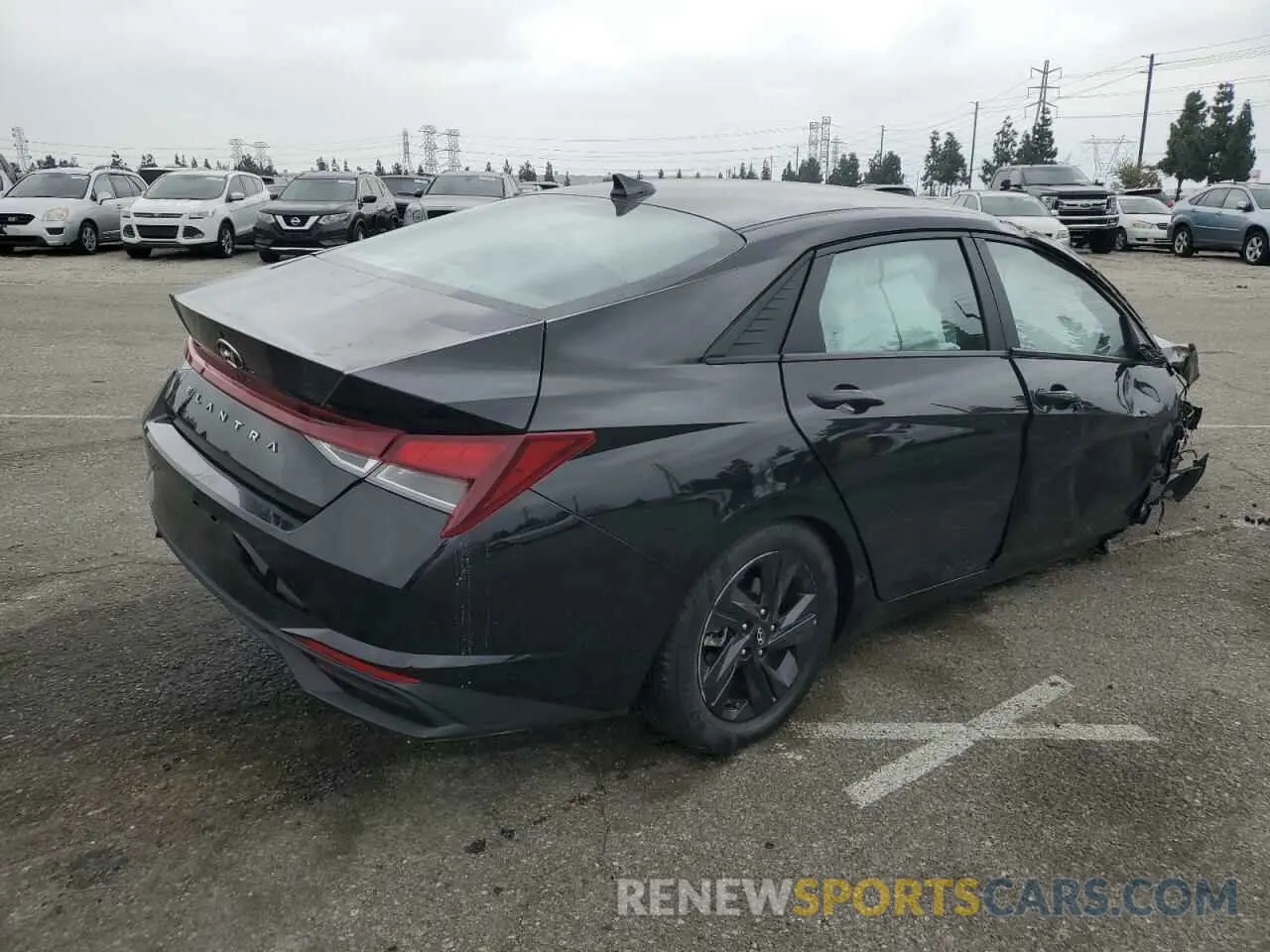 3 fotografías del automóvil dañado 5NPLS4AGXNH058380 HYUNDAI ELANTRA 2022