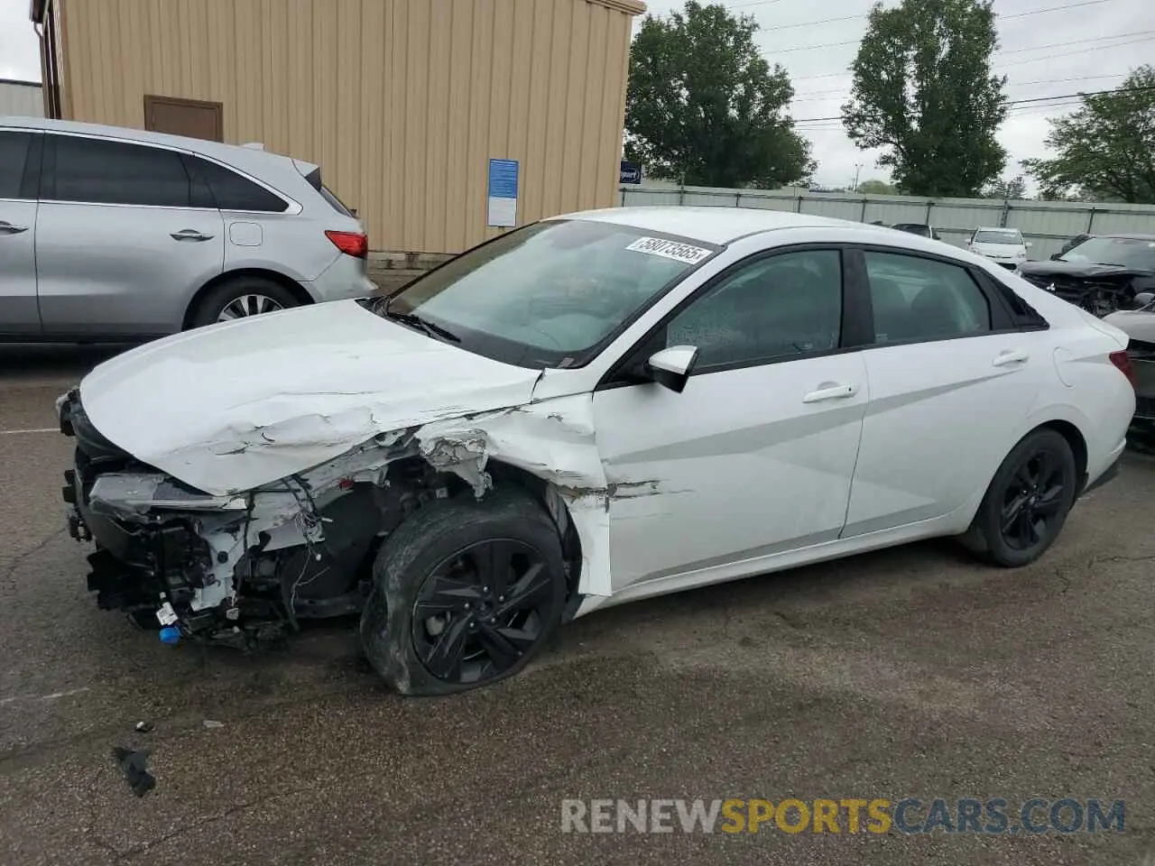 1 fotografías del automóvil dañado 5NPLS4AGXNH066804 HYUNDAI ELANTRA 2022