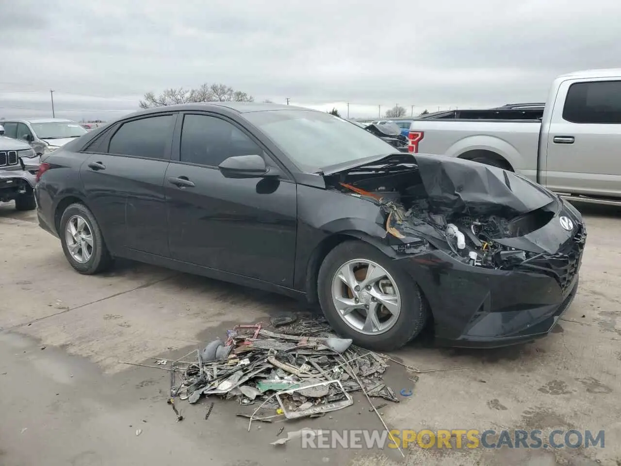 4 fotografías del automóvil dañado KMHLL4AG3NU245071 HYUNDAI ELANTRA 2022