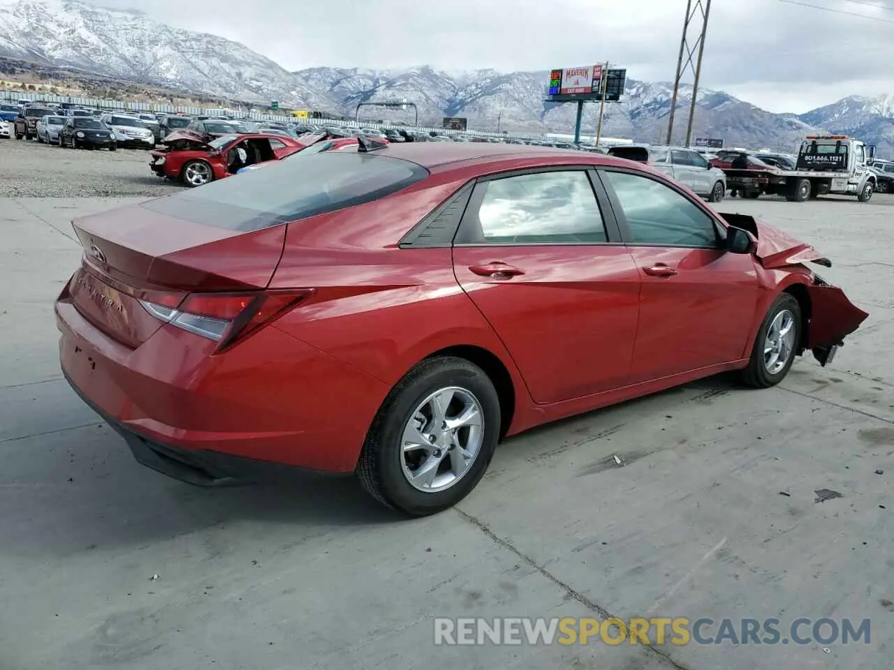 3 fotografías del automóvil dañado KMHLL4AG5NU349383 HYUNDAI ELANTRA 2022