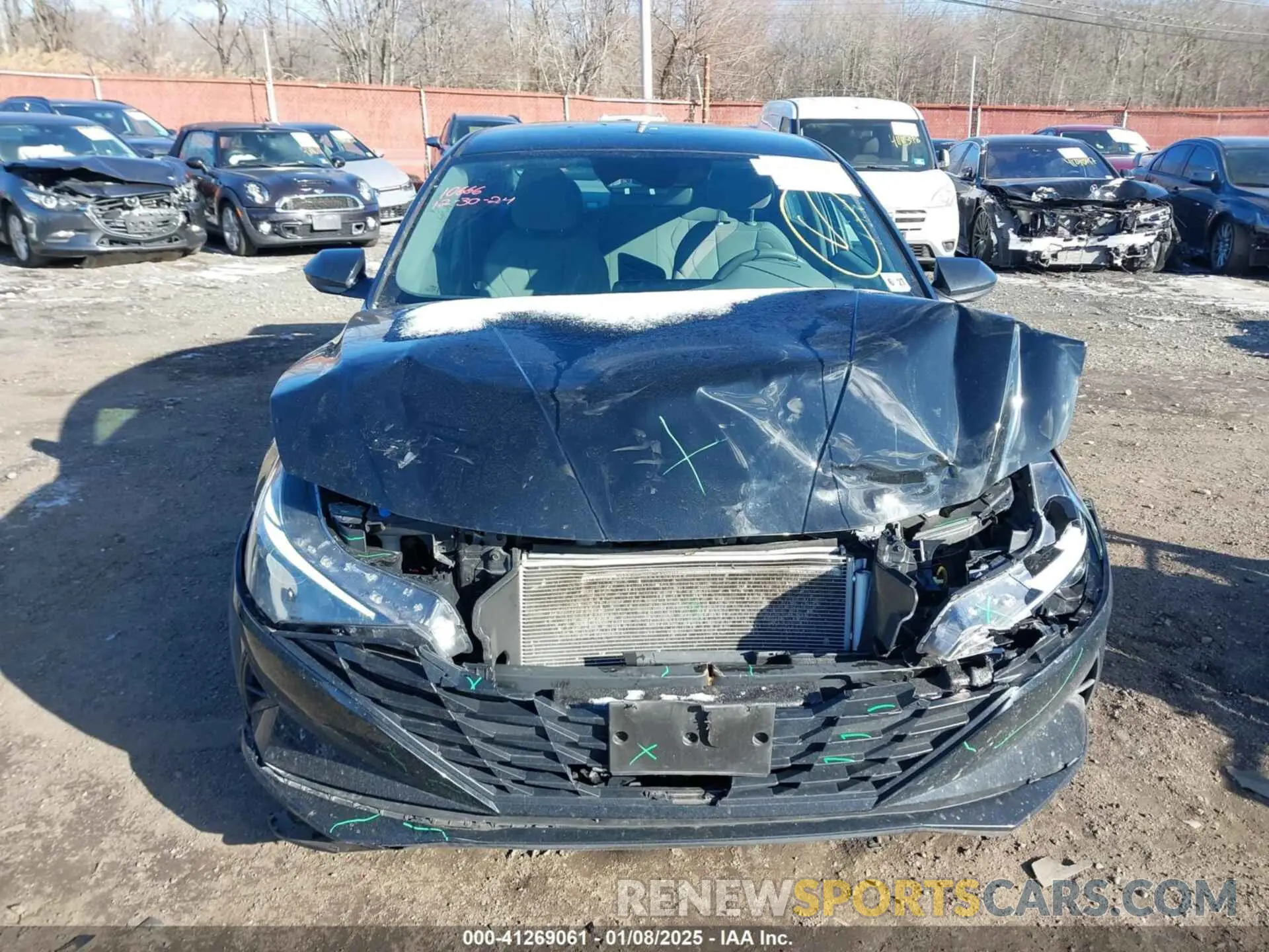 12 fotografías del automóvil dañado KMHLL4AG5NU357533 HYUNDAI ELANTRA 2022