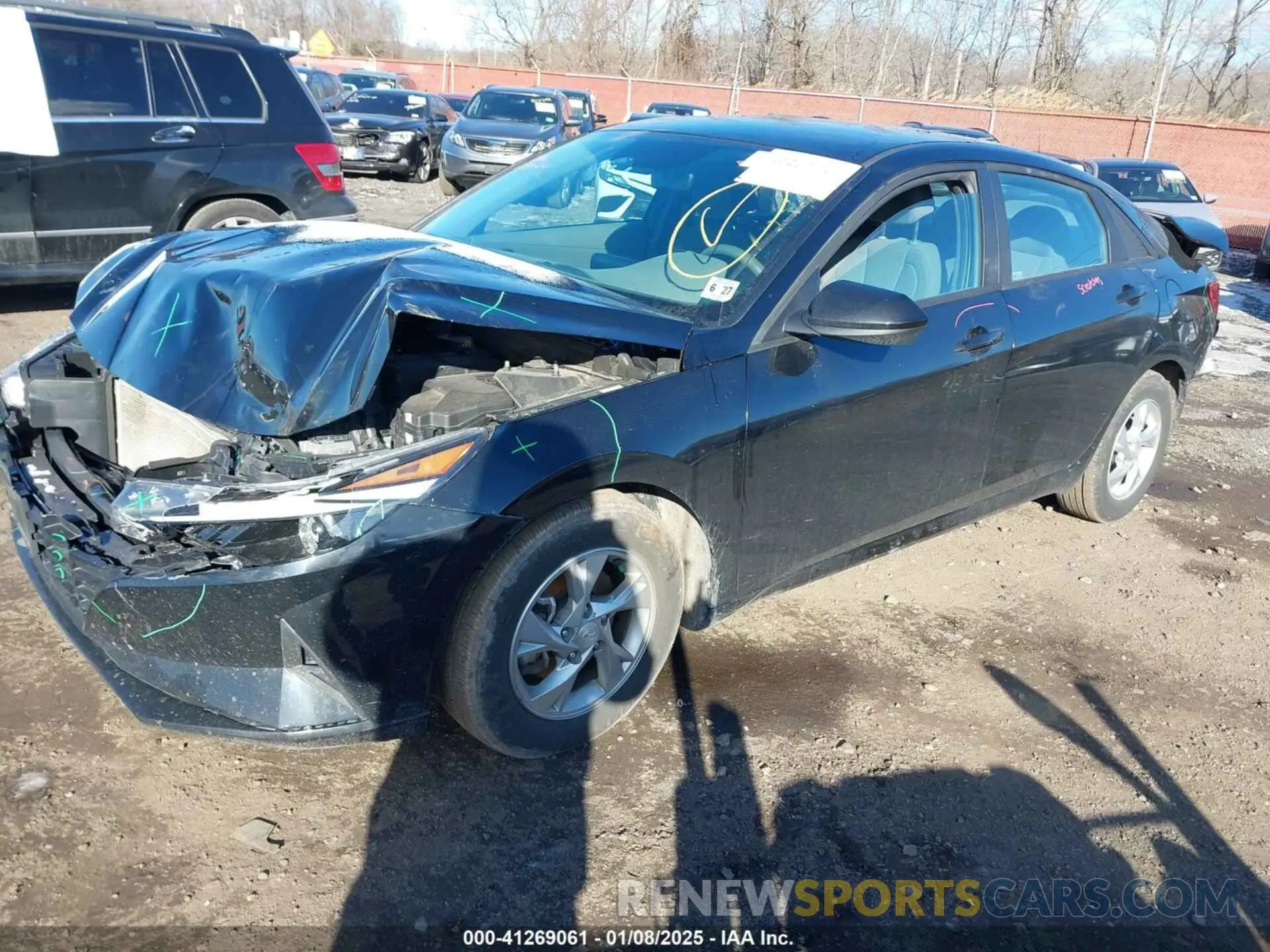 2 fotografías del automóvil dañado KMHLL4AG5NU357533 HYUNDAI ELANTRA 2022