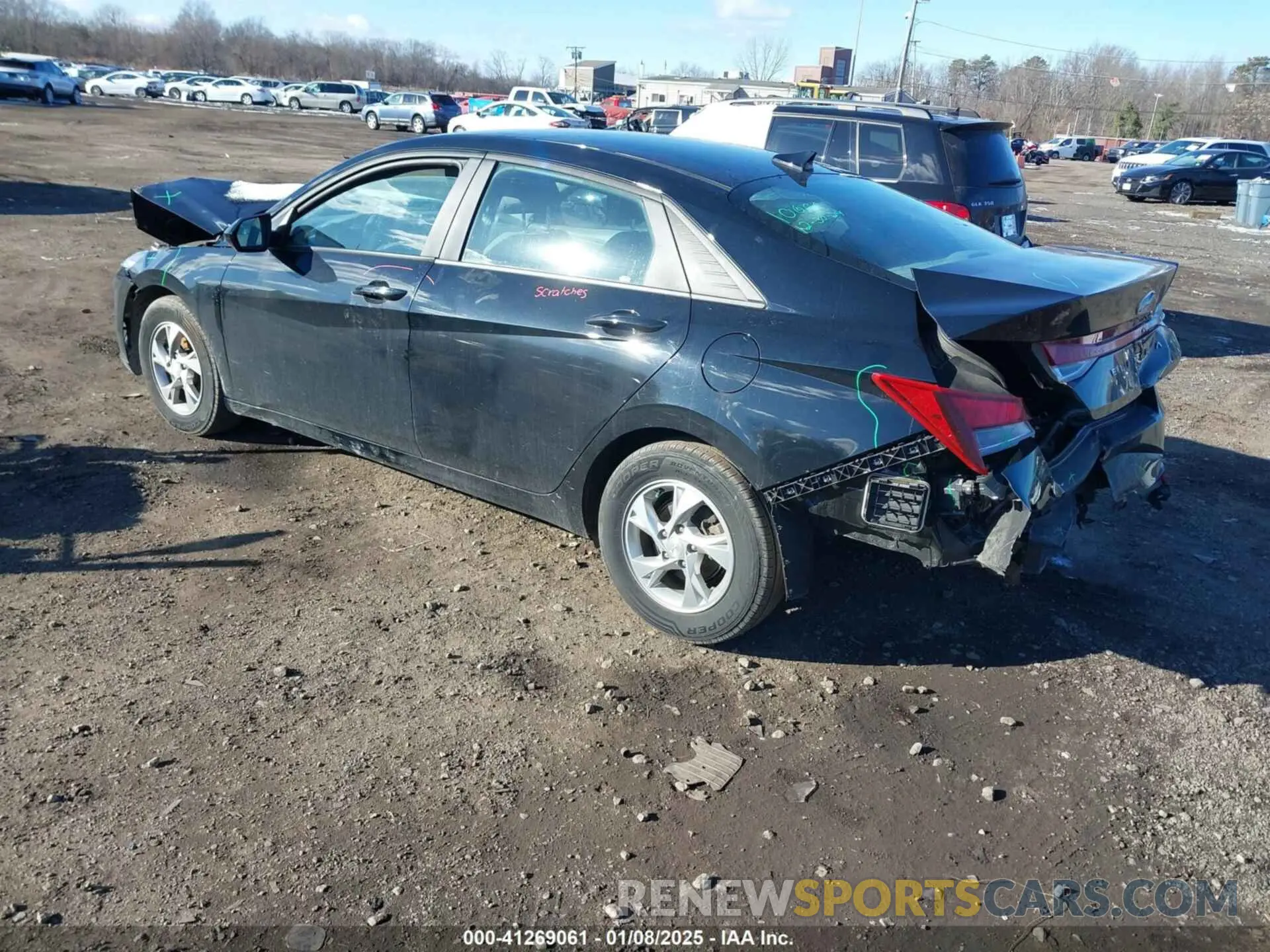 3 fotografías del automóvil dañado KMHLL4AG5NU357533 HYUNDAI ELANTRA 2022