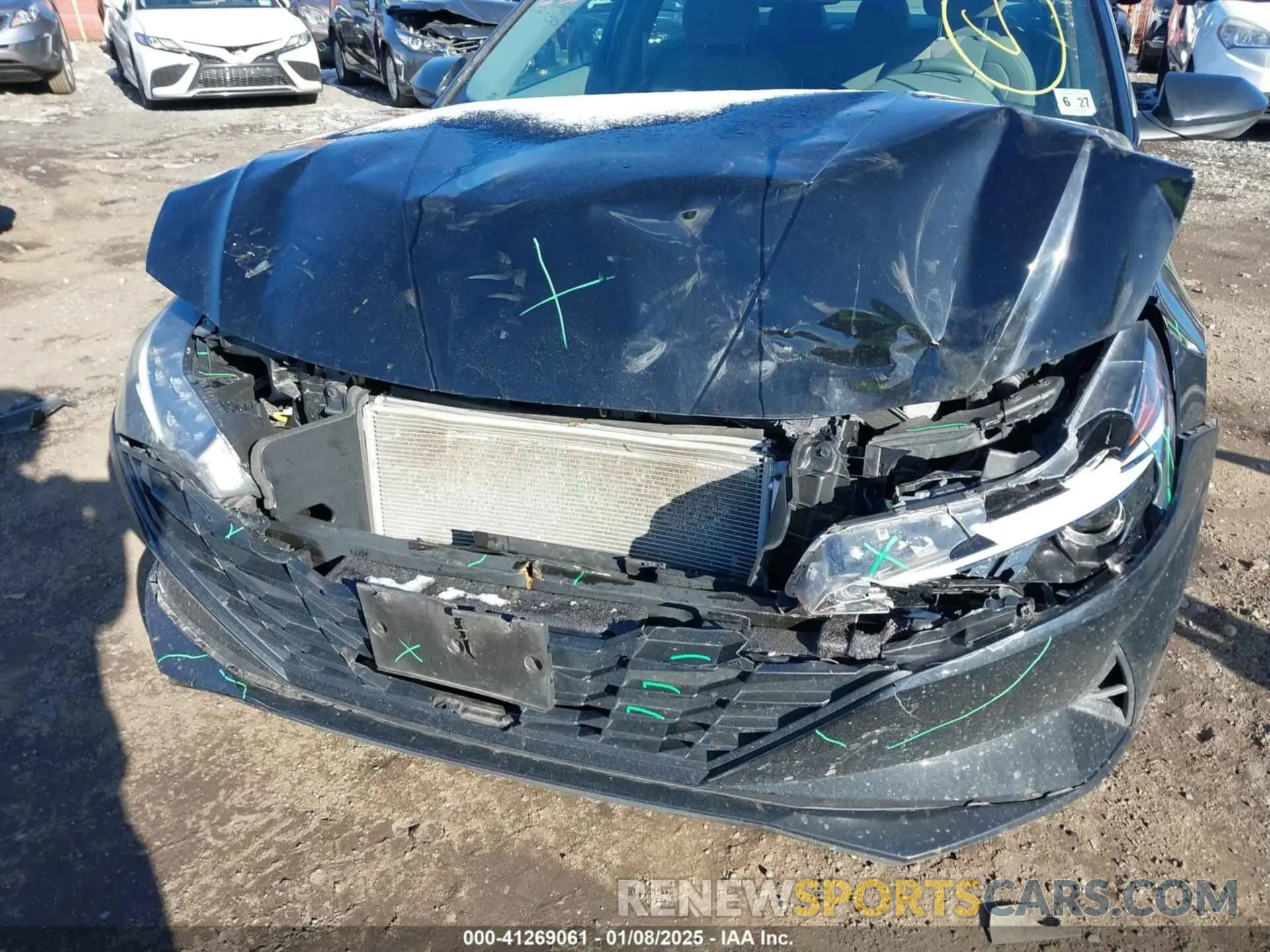 6 fotografías del automóvil dañado KMHLL4AG5NU357533 HYUNDAI ELANTRA 2022