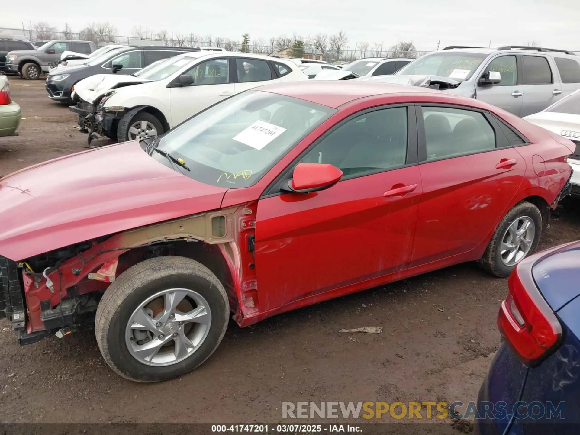 15 fotografías del automóvil dañado KMHLL4AG7NU325005 HYUNDAI ELANTRA 2022