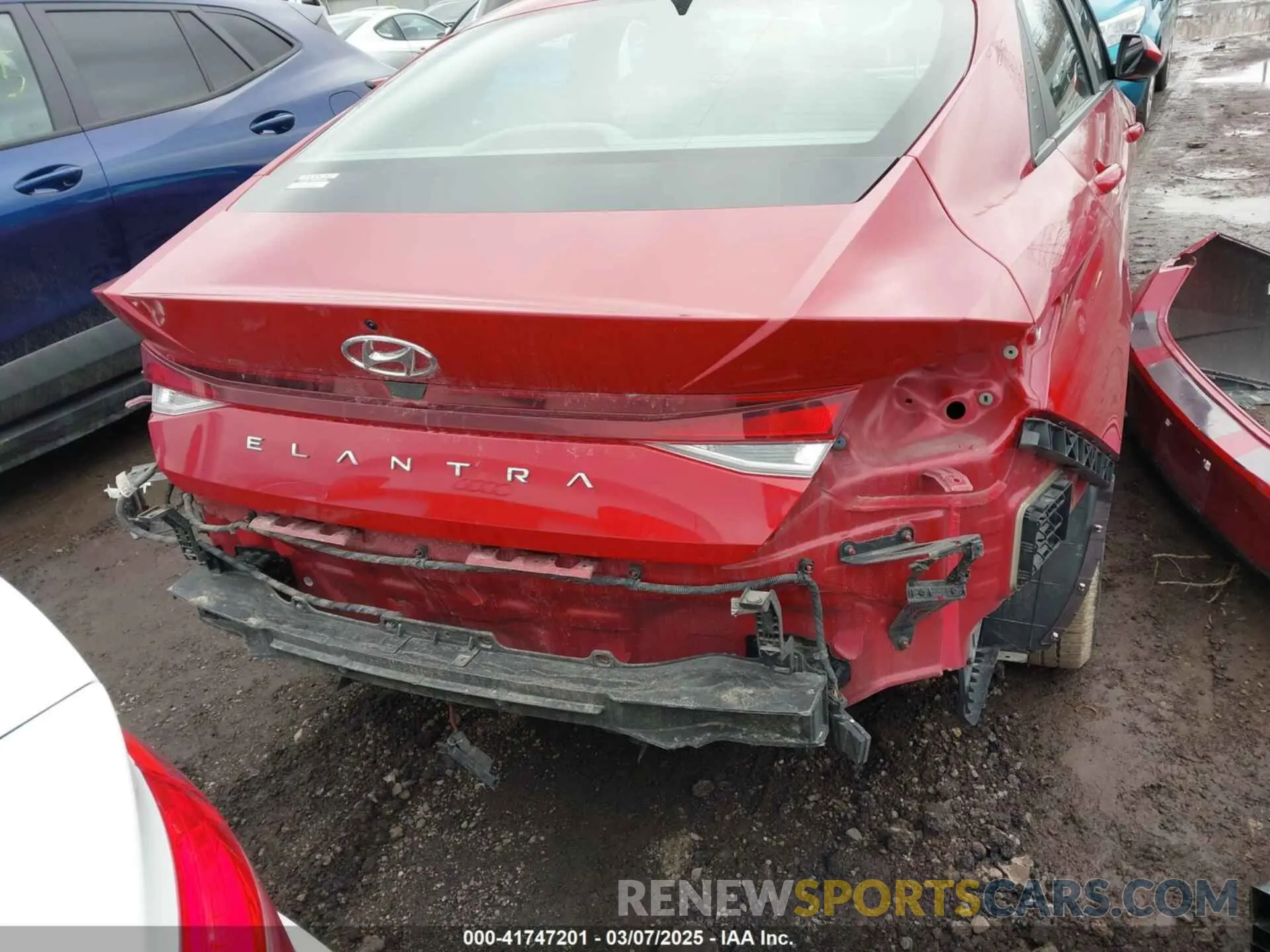 17 fotografías del automóvil dañado KMHLL4AG7NU325005 HYUNDAI ELANTRA 2022
