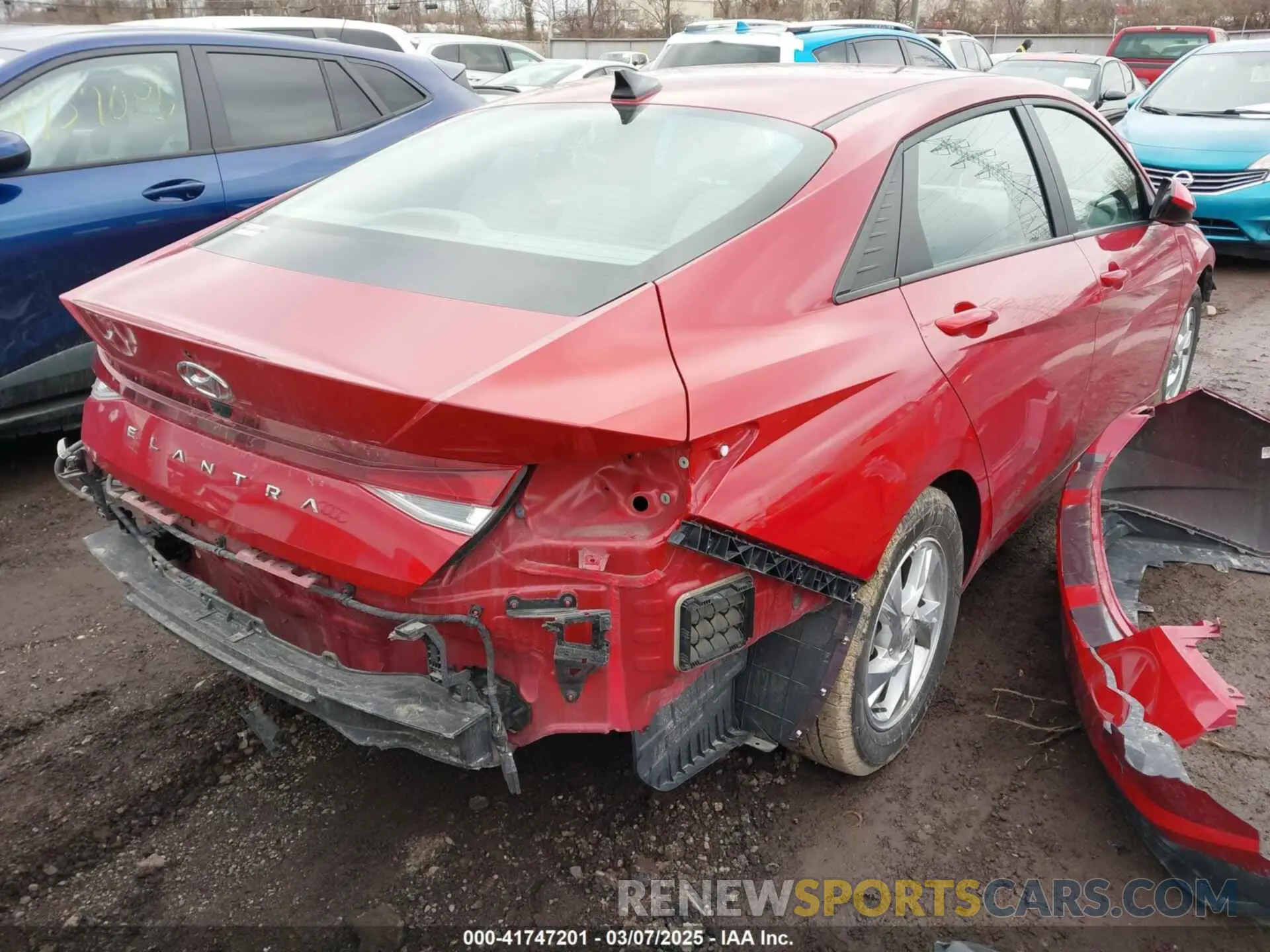 4 fotografías del automóvil dañado KMHLL4AG7NU325005 HYUNDAI ELANTRA 2022