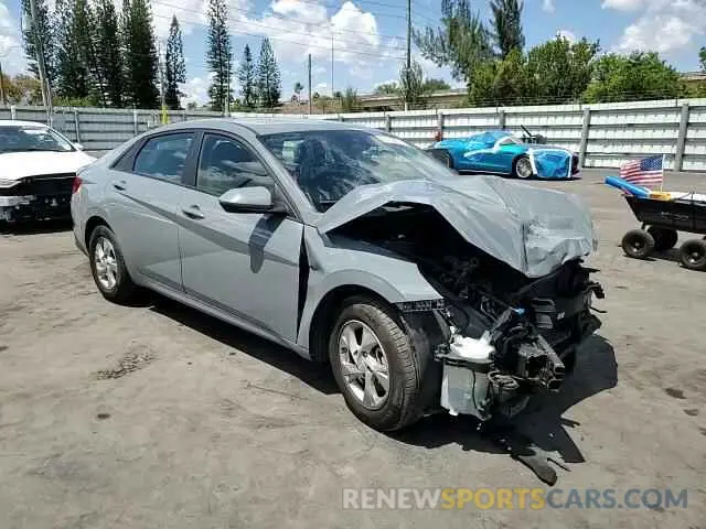 10 fotografías del automóvil dañado KMHLL4AG7NU332648 HYUNDAI ELANTRA 2022