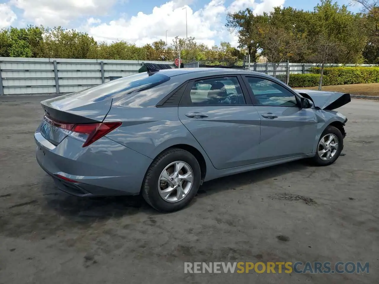 3 fotografías del automóvil dañado KMHLL4AG7NU332648 HYUNDAI ELANTRA 2022