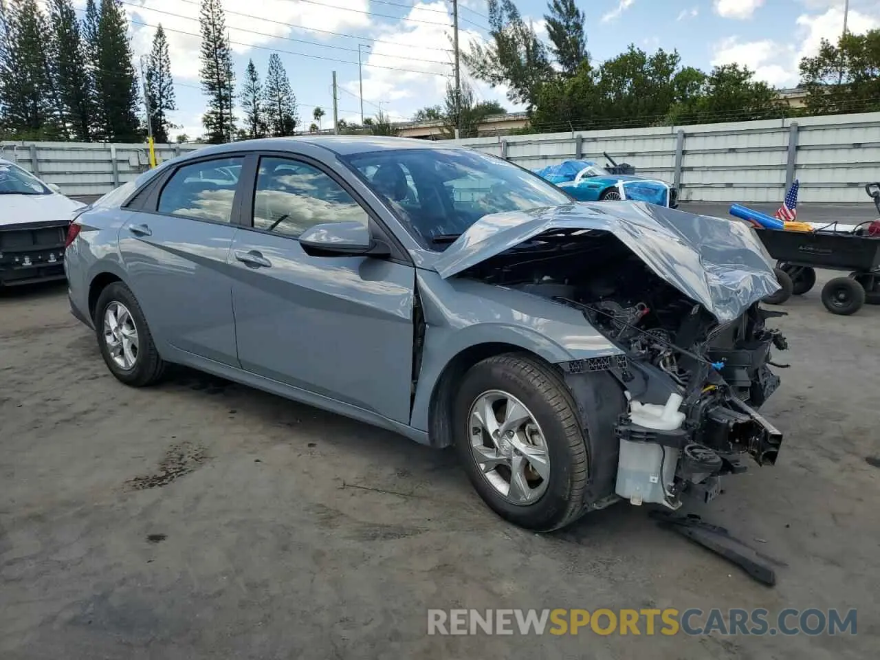 4 fotografías del automóvil dañado KMHLL4AG7NU332648 HYUNDAI ELANTRA 2022