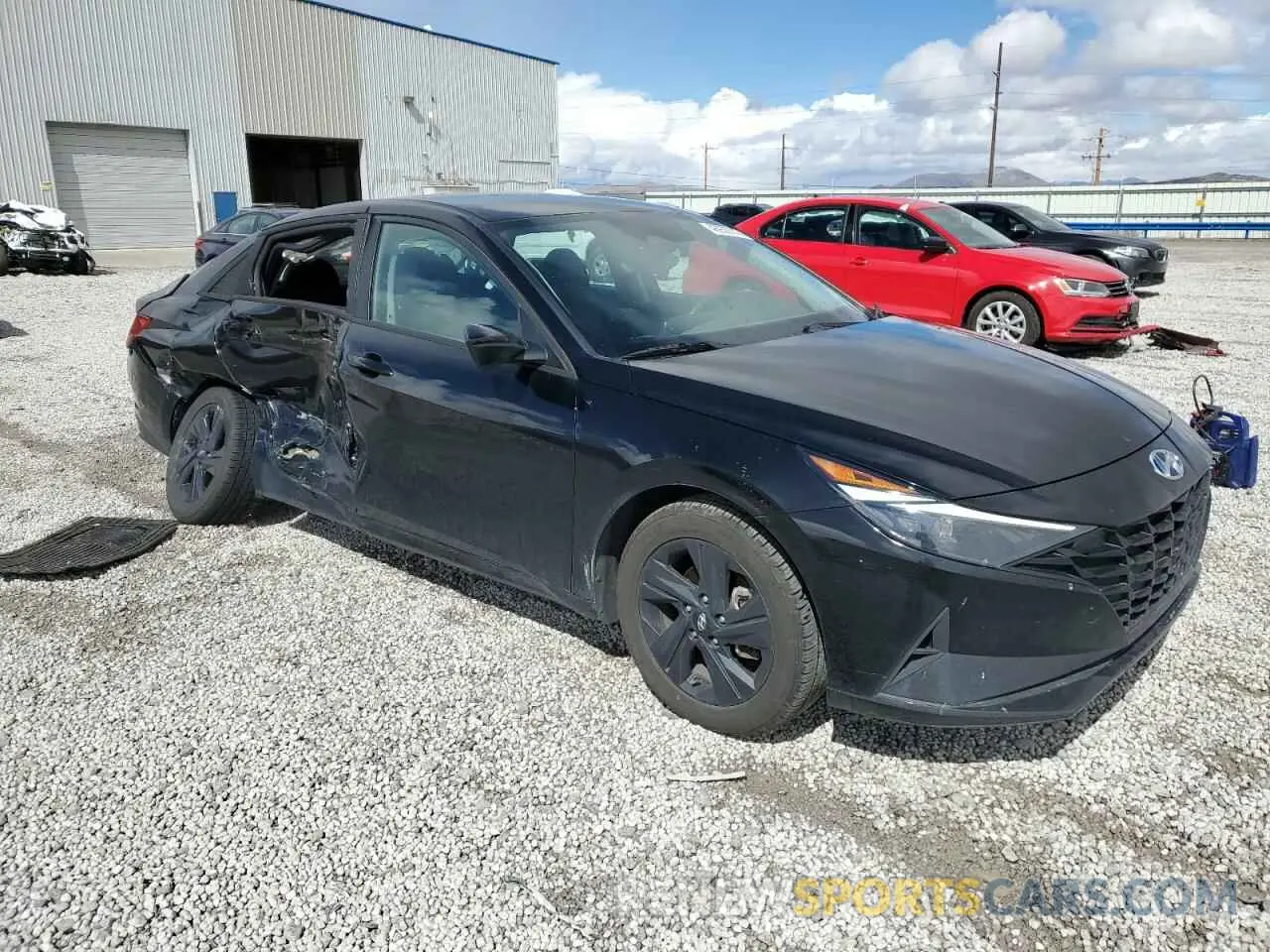 4 fotografías del automóvil dañado KMHLM4AG0NU282589 HYUNDAI ELANTRA 2022