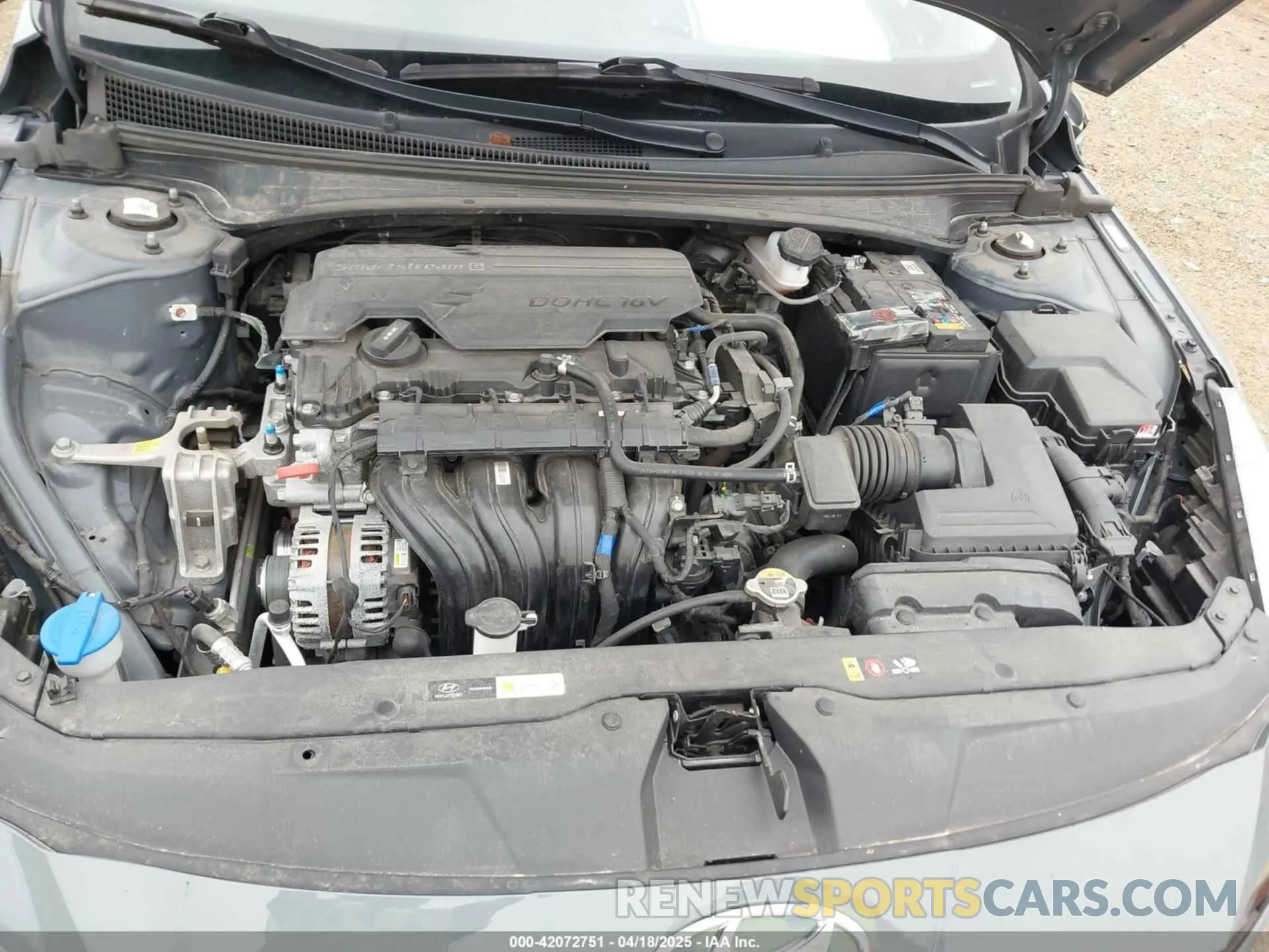 10 fotografías del automóvil dañado KMHLM4AG0NU343939 HYUNDAI ELANTRA 2022
