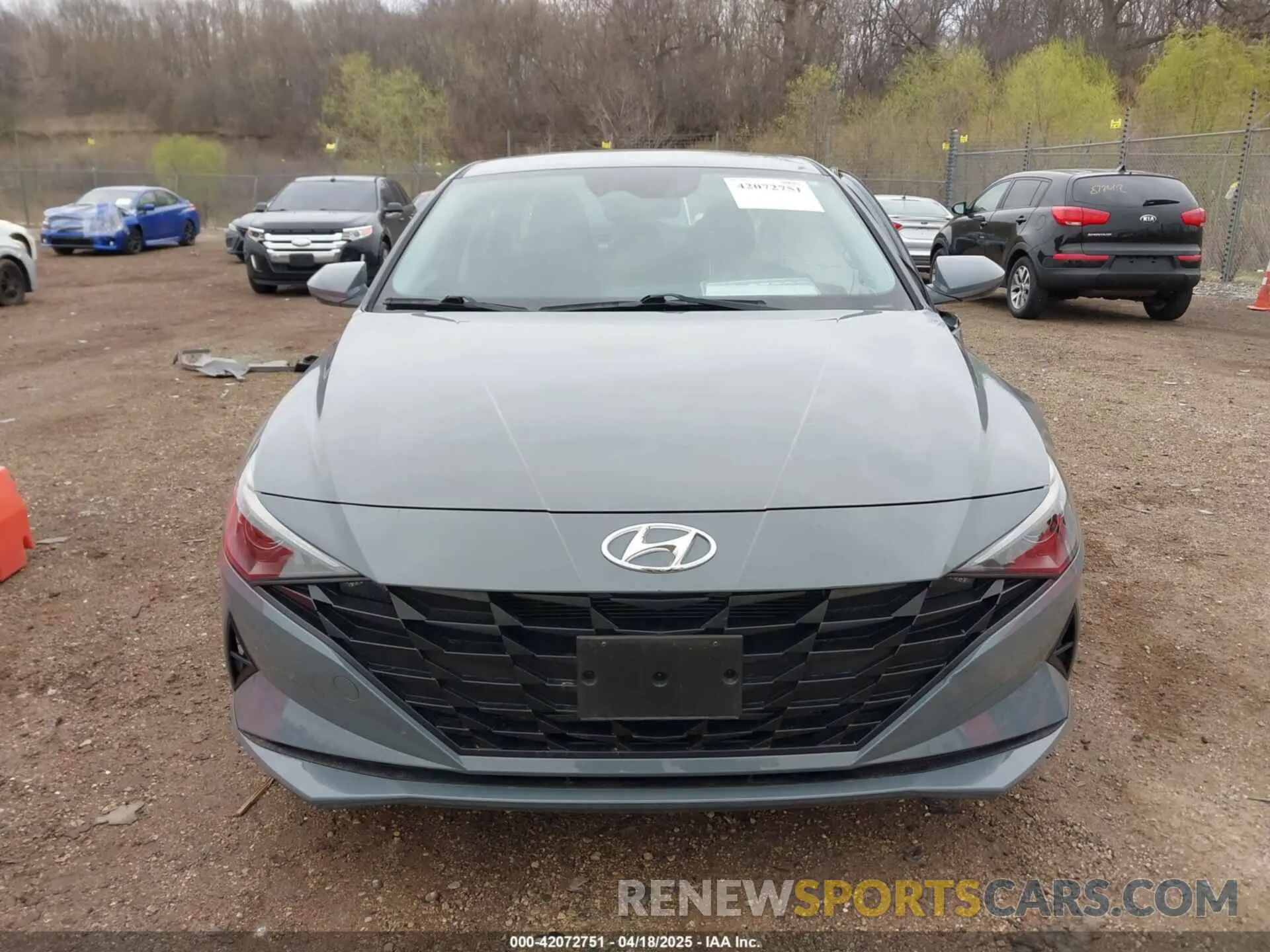 12 fotografías del automóvil dañado KMHLM4AG0NU343939 HYUNDAI ELANTRA 2022