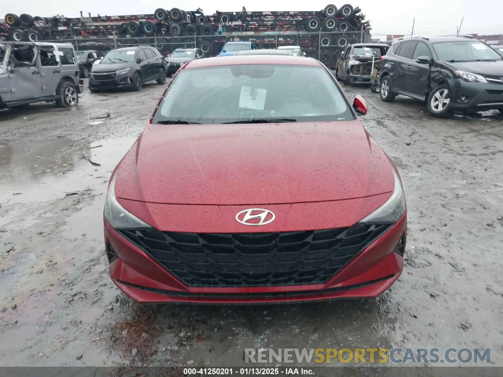 12 fotografías del automóvil dañado KMHLM4AG0NU346257 HYUNDAI ELANTRA 2022