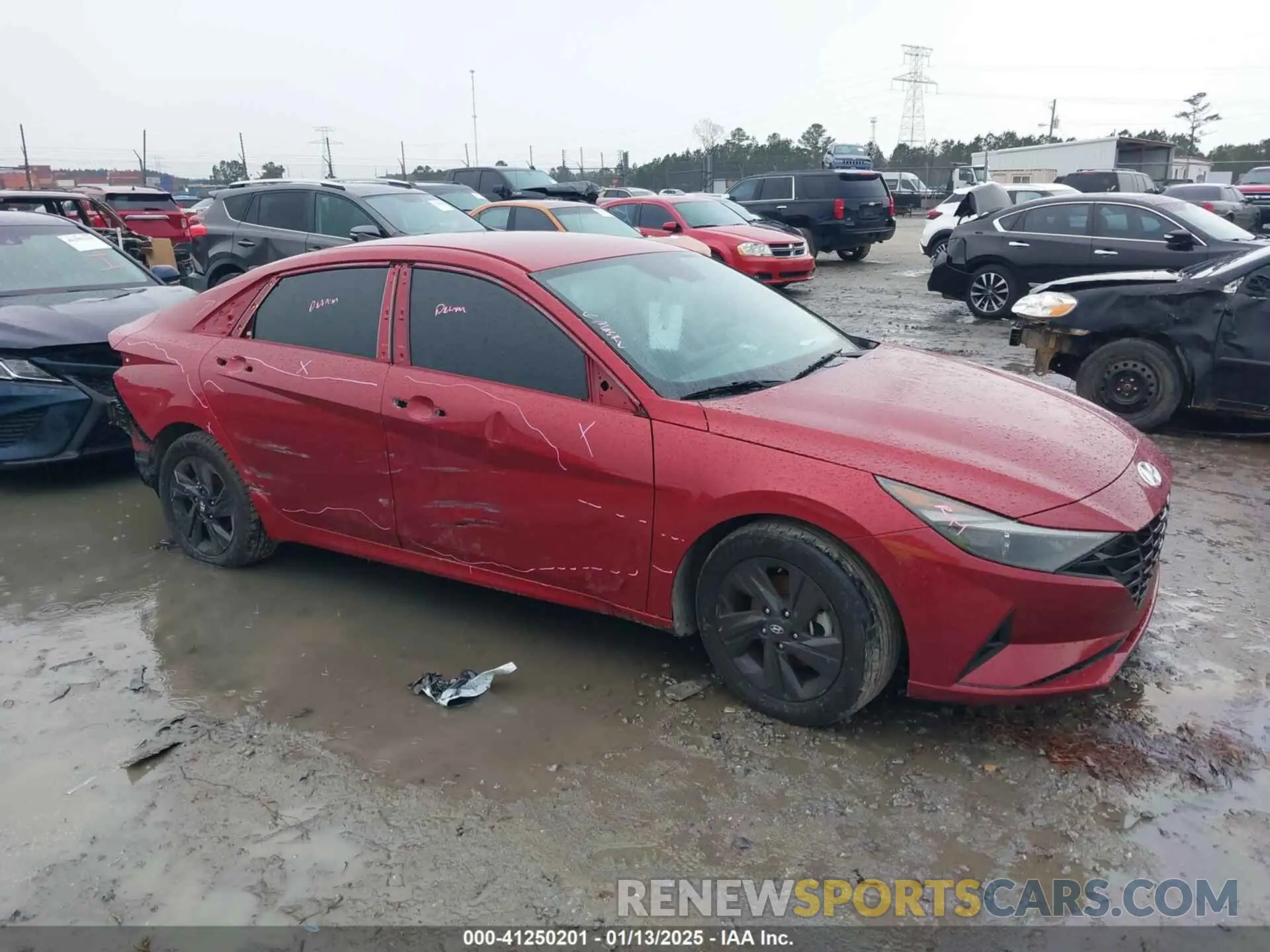 13 fotografías del automóvil dañado KMHLM4AG0NU346257 HYUNDAI ELANTRA 2022