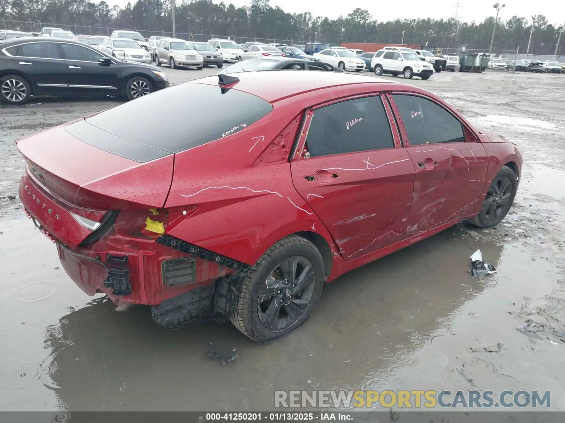4 fotografías del automóvil dañado KMHLM4AG0NU346257 HYUNDAI ELANTRA 2022