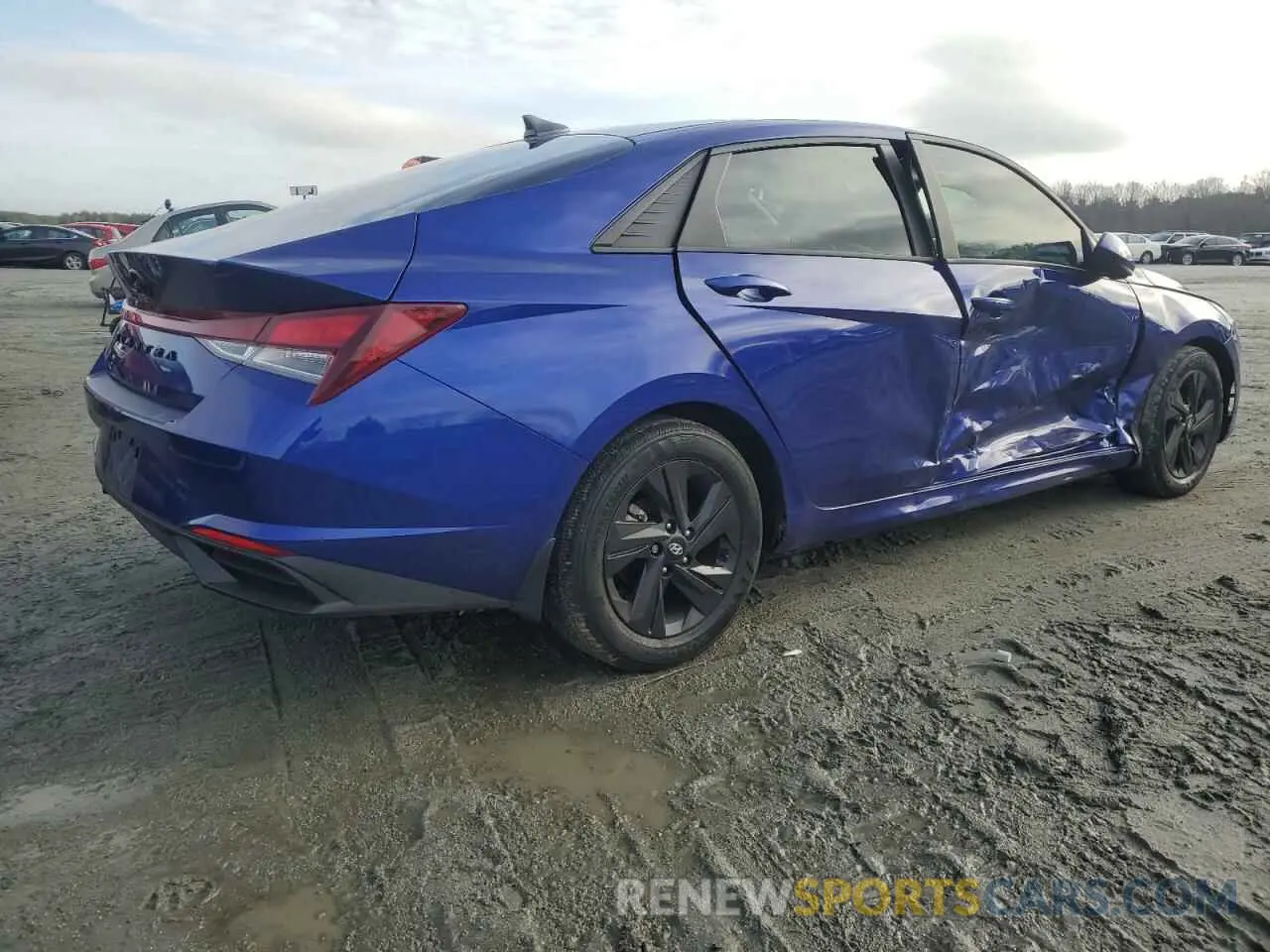 3 fotografías del automóvil dañado KMHLM4AG1NU303790 HYUNDAI ELANTRA 2022
