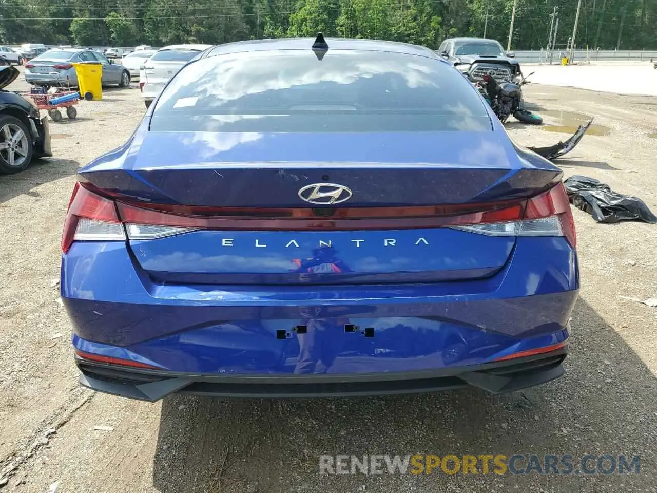 6 fotografías del automóvil dañado KMHLM4AG2NU239923 HYUNDAI ELANTRA 2022