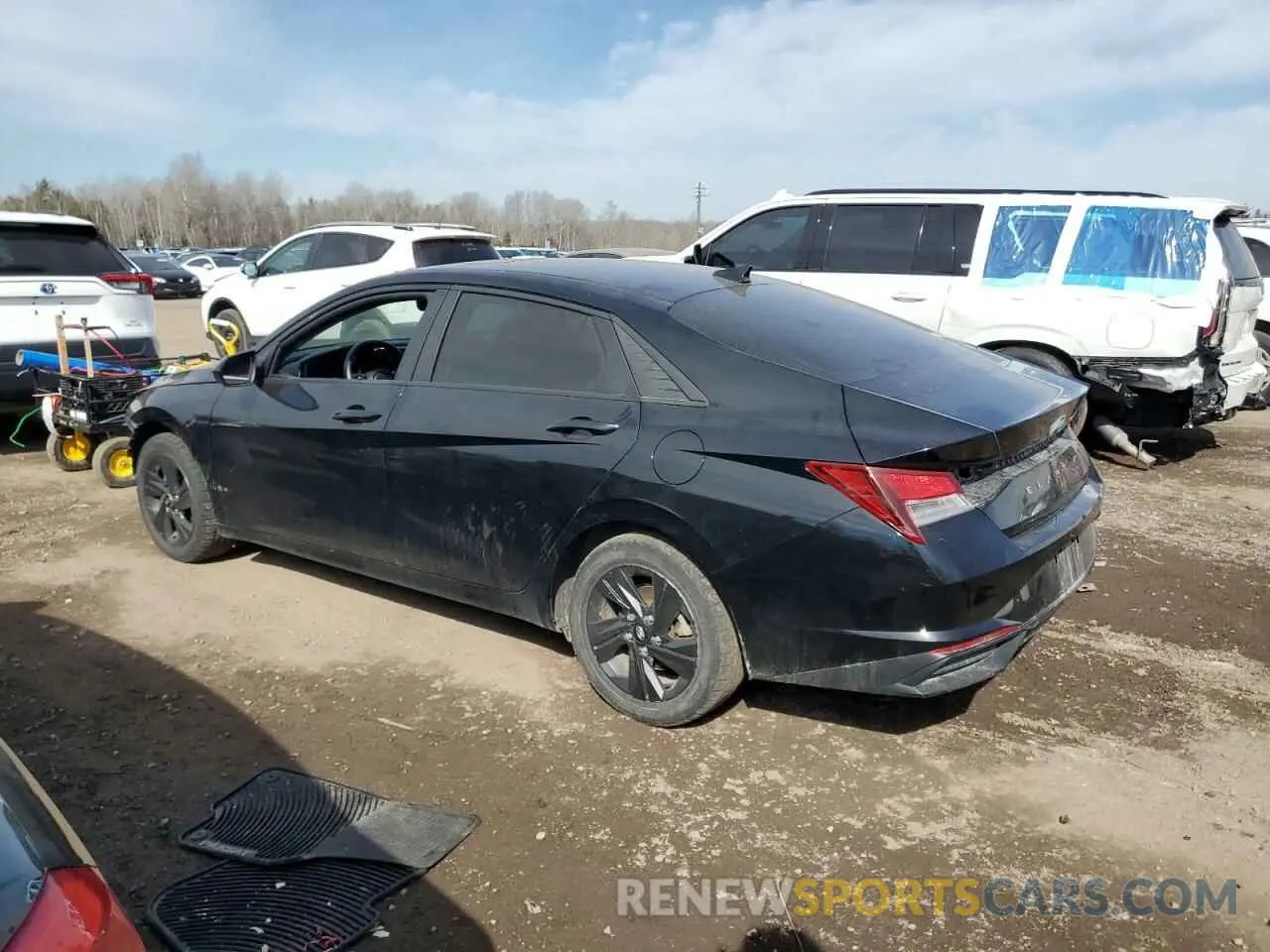 2 fotografías del automóvil dañado KMHLM4AG3NU282974 HYUNDAI ELANTRA 2022