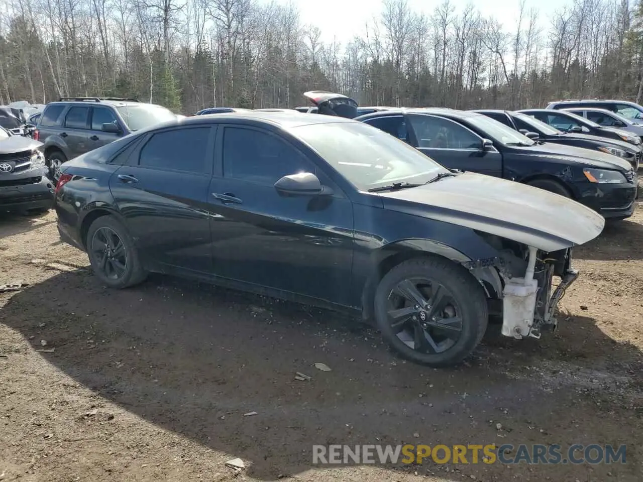 4 fotografías del automóvil dañado KMHLM4AG3NU282974 HYUNDAI ELANTRA 2022