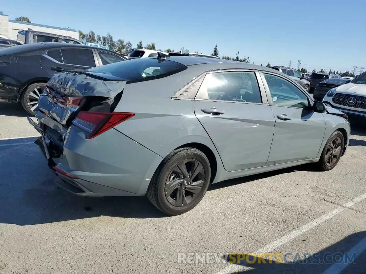 3 fotografías del automóvil dañado KMHLM4AG3NU301328 HYUNDAI ELANTRA 2022