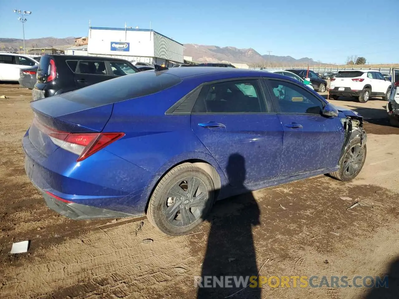 3 fotografías del automóvil dañado KMHLM4AG3NU321448 HYUNDAI ELANTRA 2022