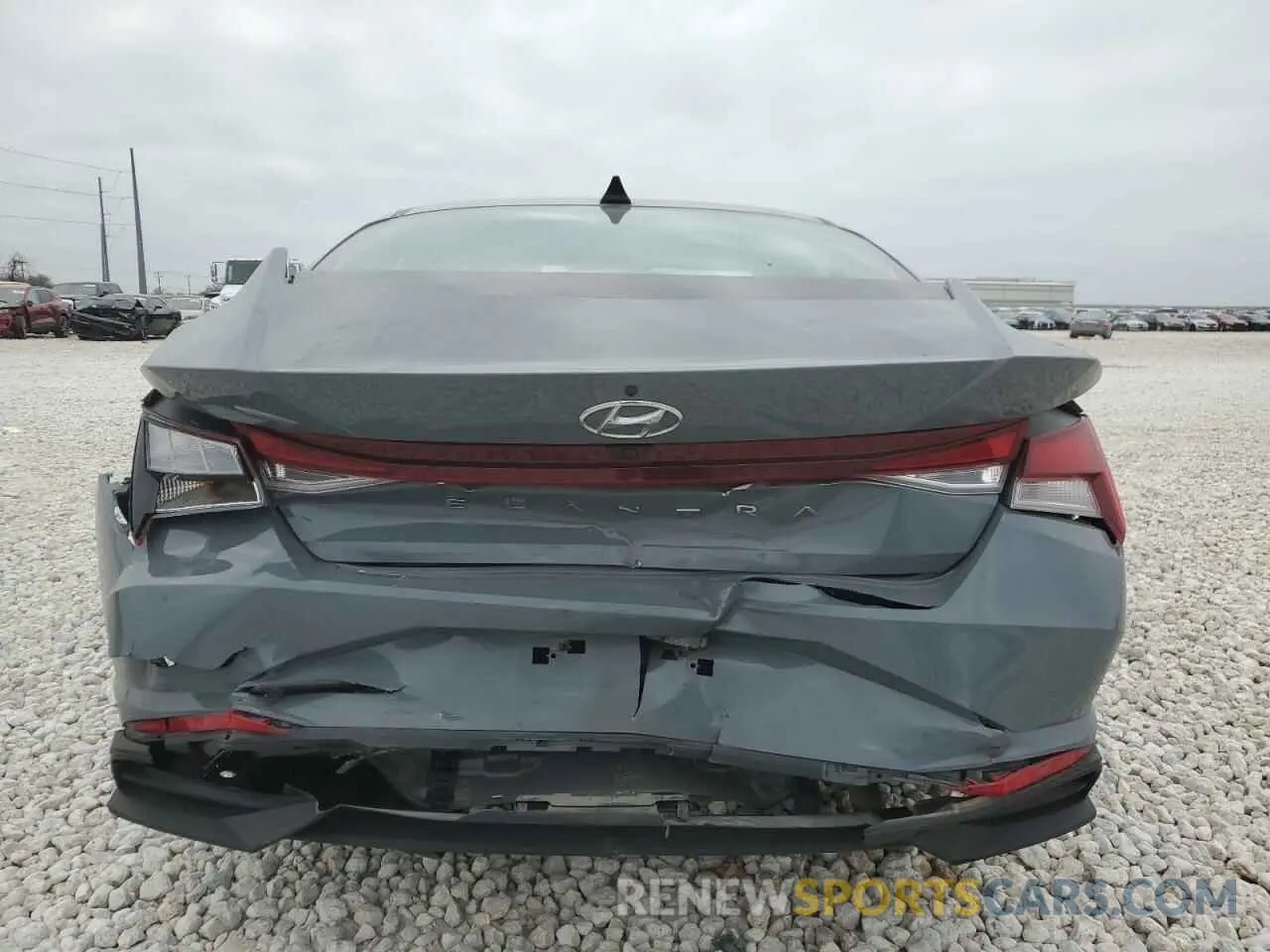 6 fotografías del automóvil dañado KMHLM4AG3NU330697 HYUNDAI ELANTRA 2022