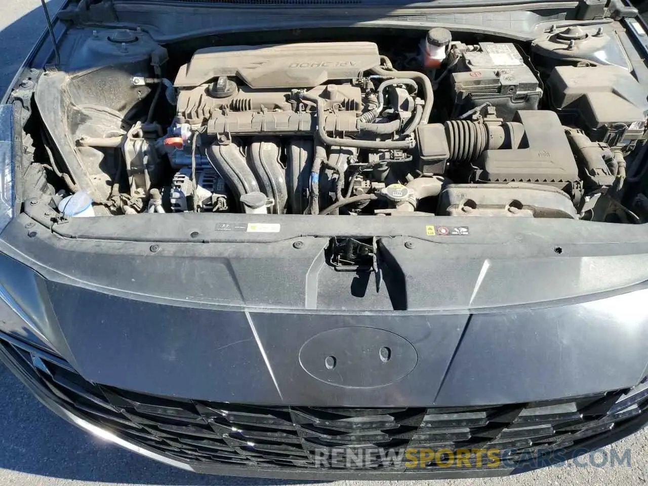 11 fotografías del automóvil dañado KMHLM4AG3NU344678 HYUNDAI ELANTRA 2022