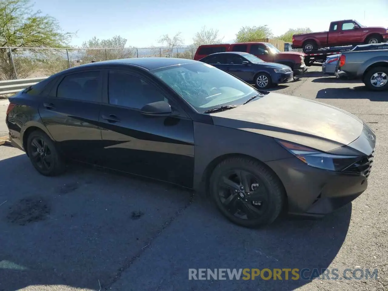 4 fotografías del automóvil dañado KMHLM4AG3NU344678 HYUNDAI ELANTRA 2022