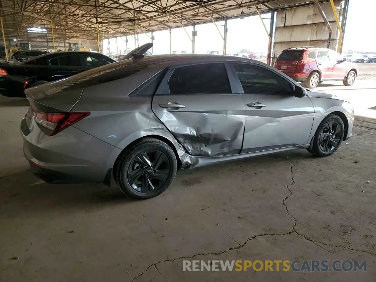 3 fotografías del automóvil dañado KMHLM4AG4NU240863 HYUNDAI ELANTRA 2022