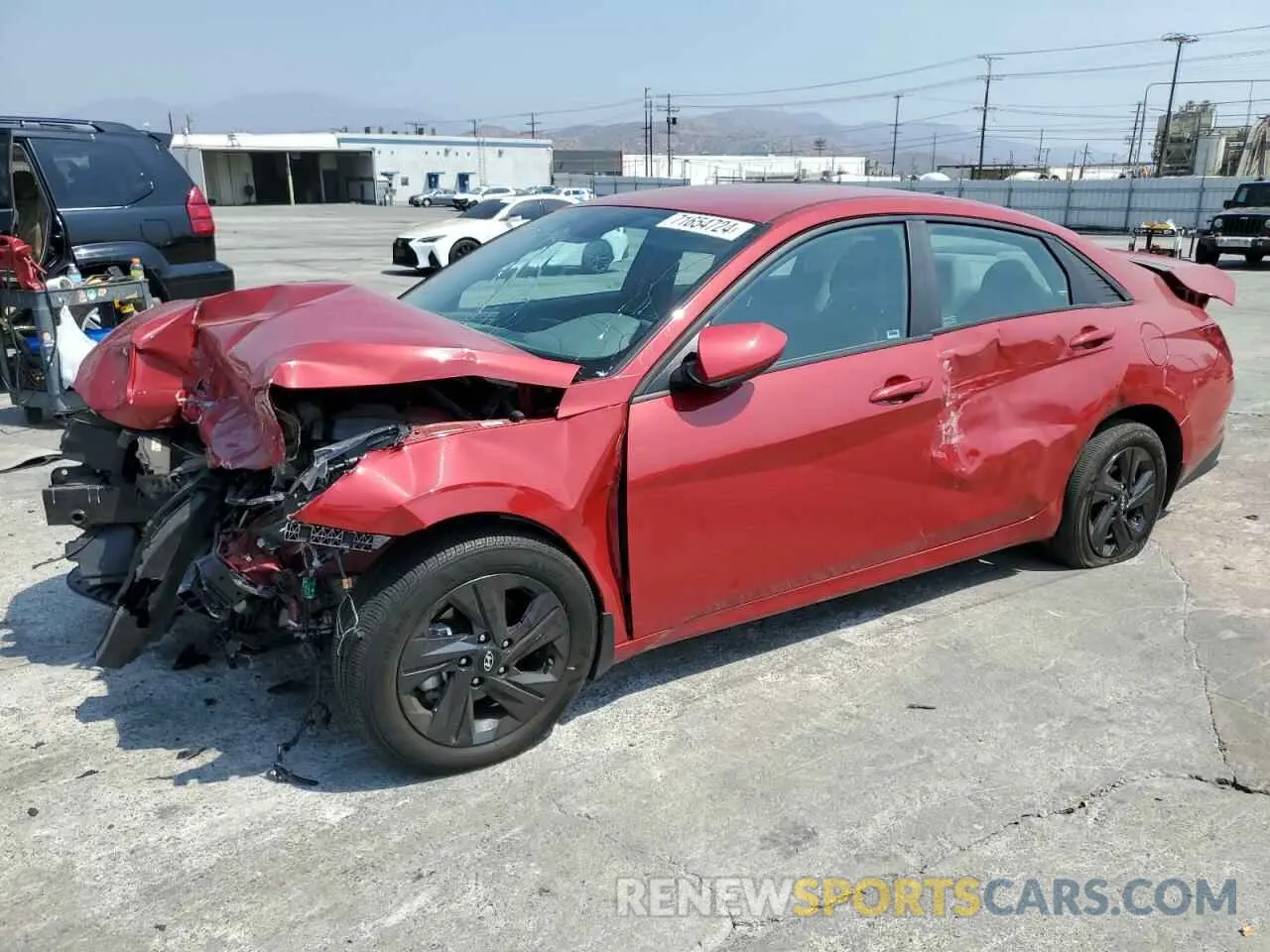 1 fotografías del automóvil dañado KMHLM4AG4NU282109 HYUNDAI ELANTRA 2022