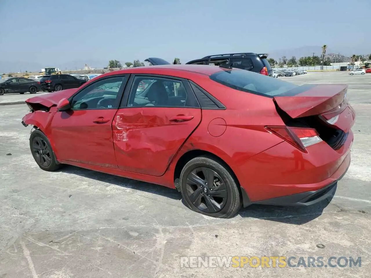 2 fotografías del automóvil dañado KMHLM4AG4NU282109 HYUNDAI ELANTRA 2022