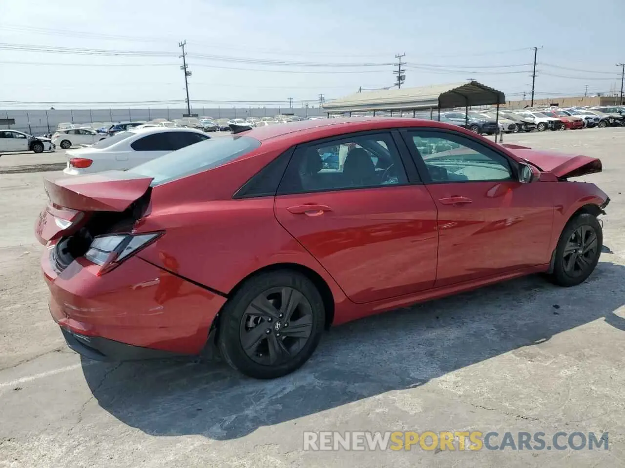 3 fotografías del automóvil dañado KMHLM4AG4NU282109 HYUNDAI ELANTRA 2022