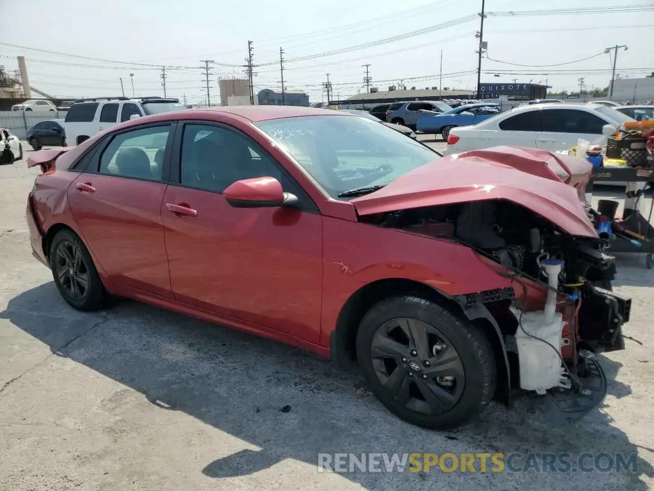 4 fotografías del automóvil dañado KMHLM4AG4NU282109 HYUNDAI ELANTRA 2022