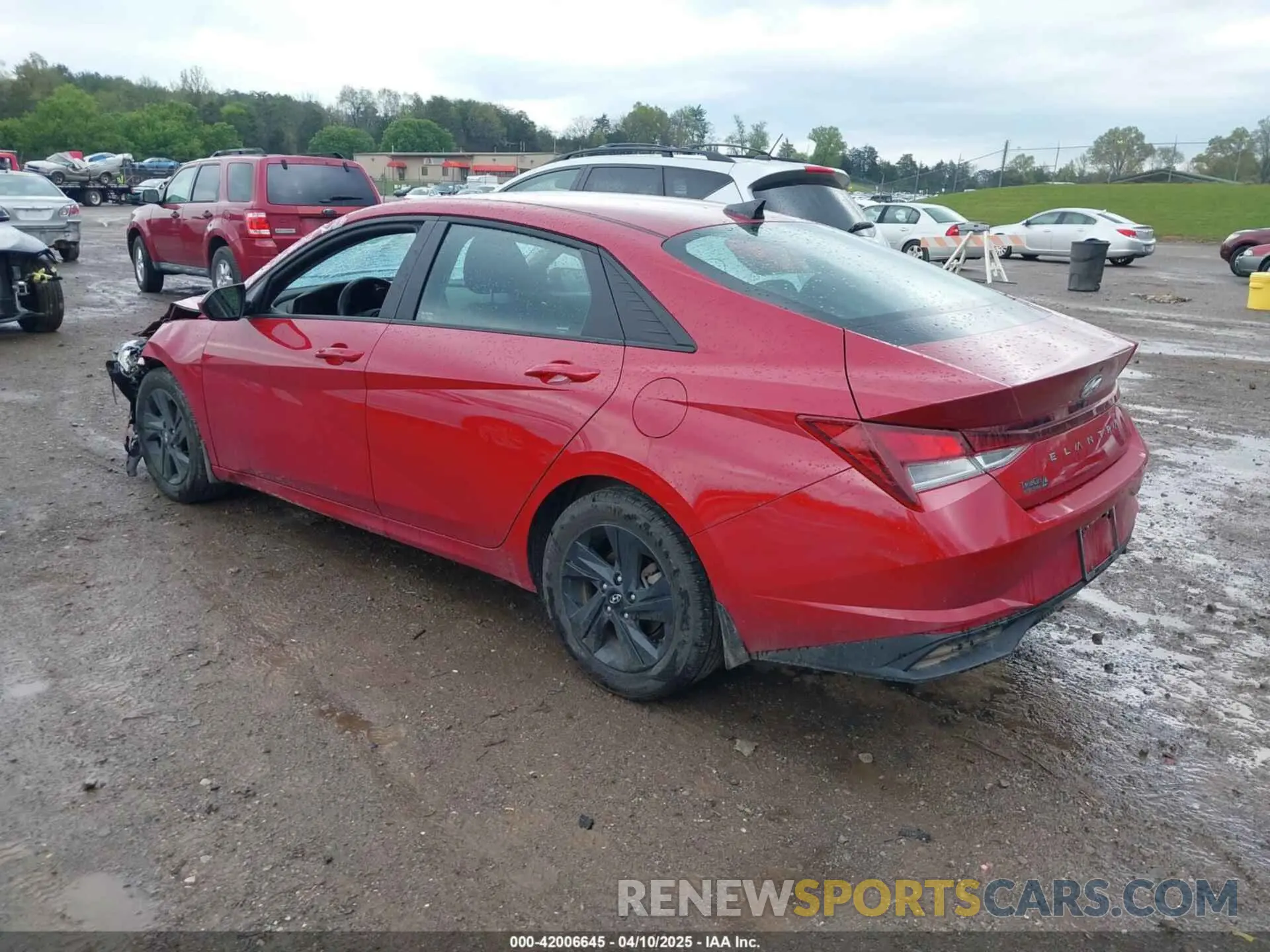 3 fotografías del automóvil dañado KMHLM4AG4NU311544 HYUNDAI ELANTRA 2022