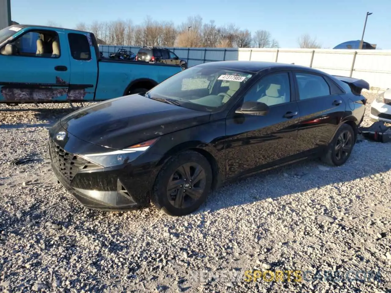 1 fotografías del automóvil dañado KMHLM4AG4NU312256 HYUNDAI ELANTRA 2022