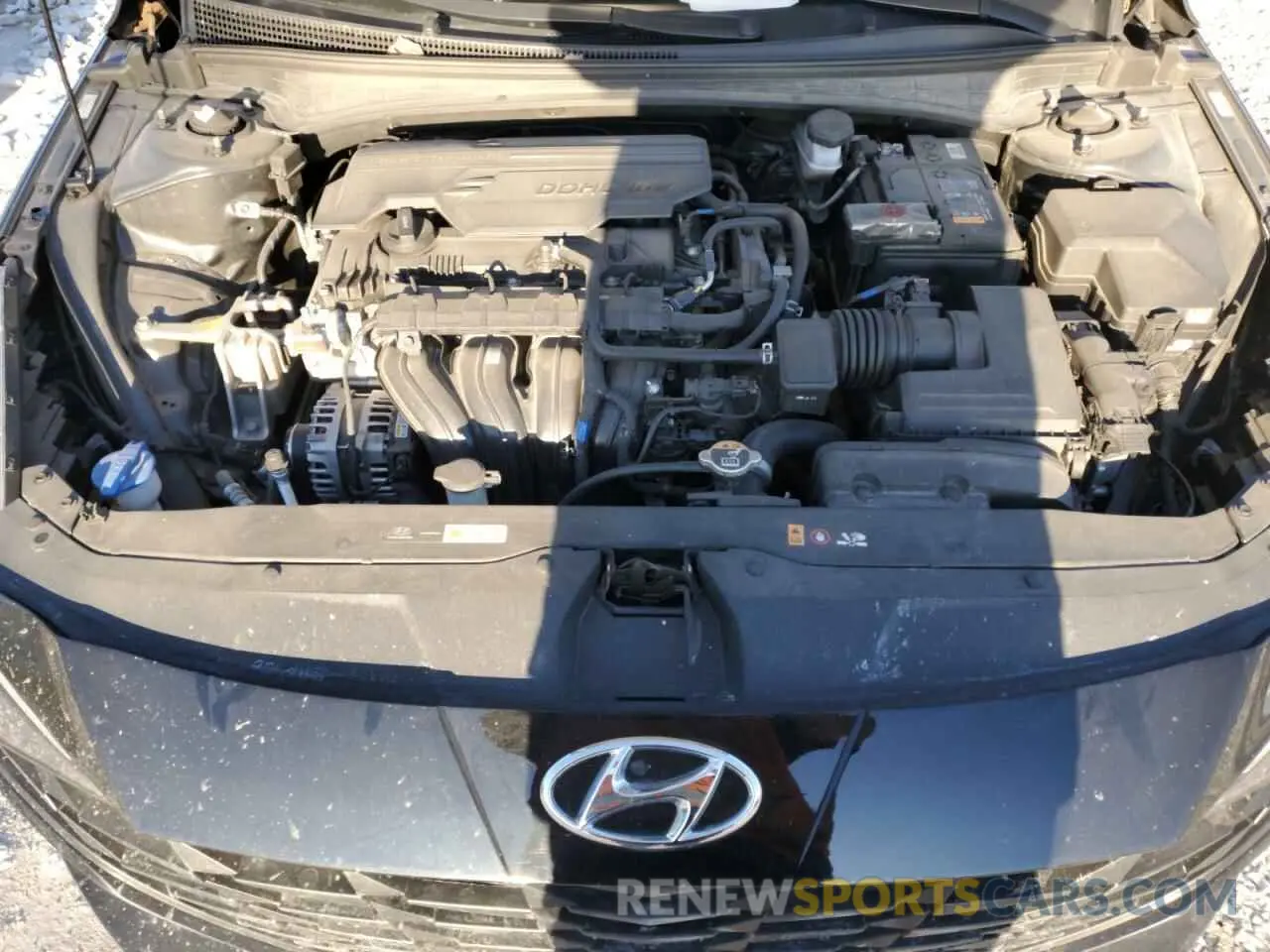 12 fotografías del automóvil dañado KMHLM4AG4NU312256 HYUNDAI ELANTRA 2022