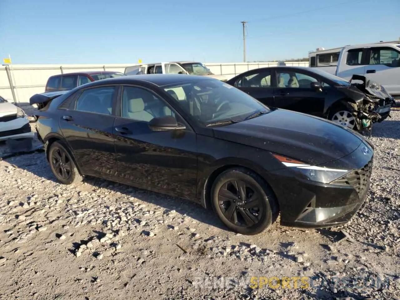 4 fotografías del automóvil dañado KMHLM4AG4NU312256 HYUNDAI ELANTRA 2022