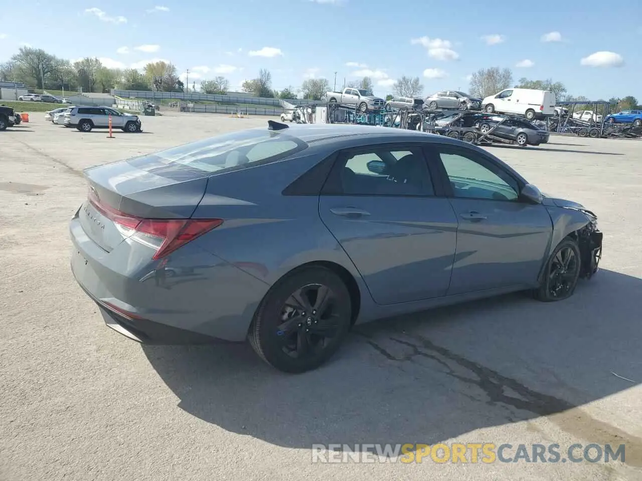3 fotografías del automóvil dañado KMHLM4AG4NU338369 HYUNDAI ELANTRA 2022
