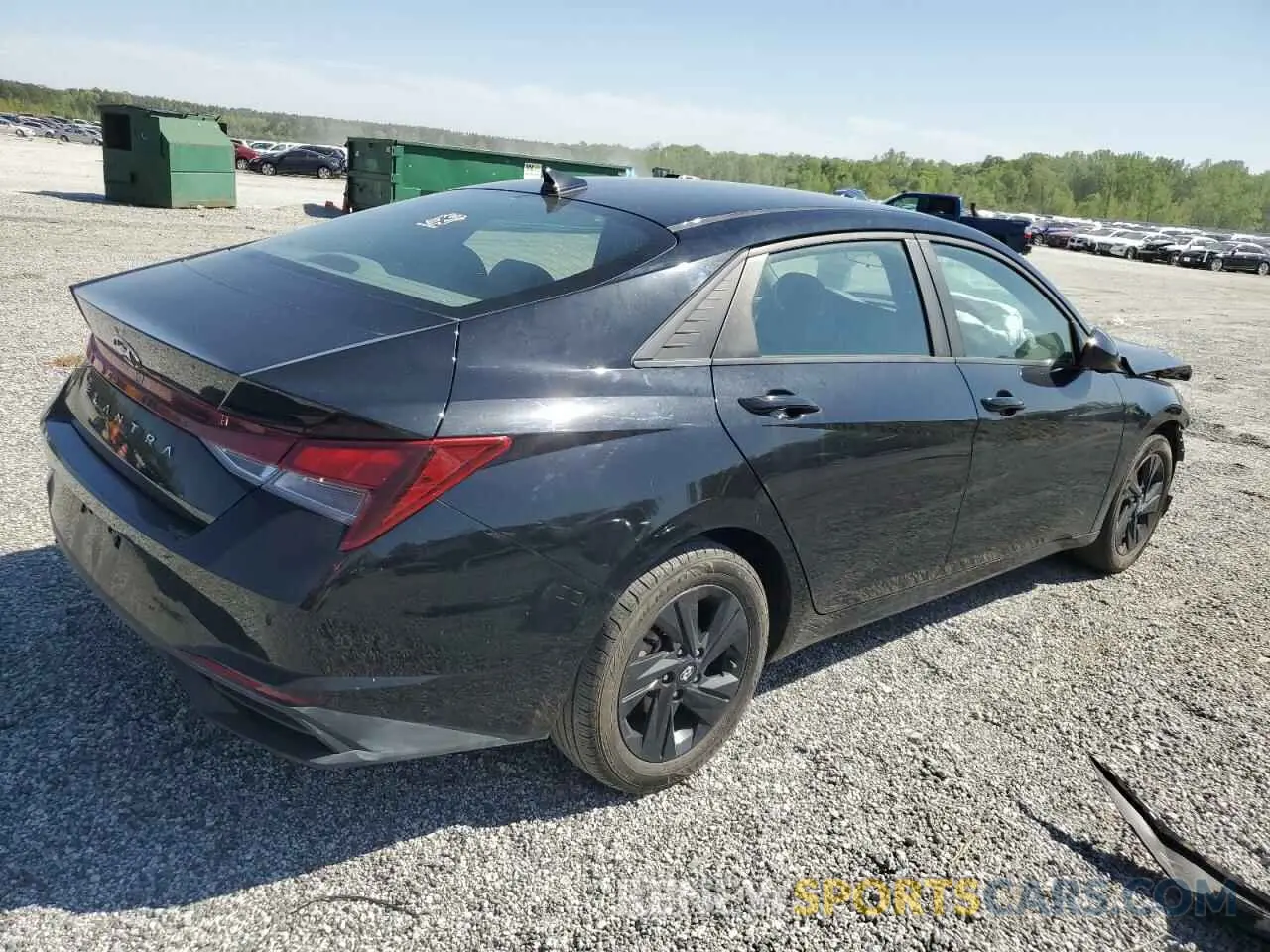 3 fotografías del automóvil dañado KMHLM4AG4NU364356 HYUNDAI ELANTRA 2022