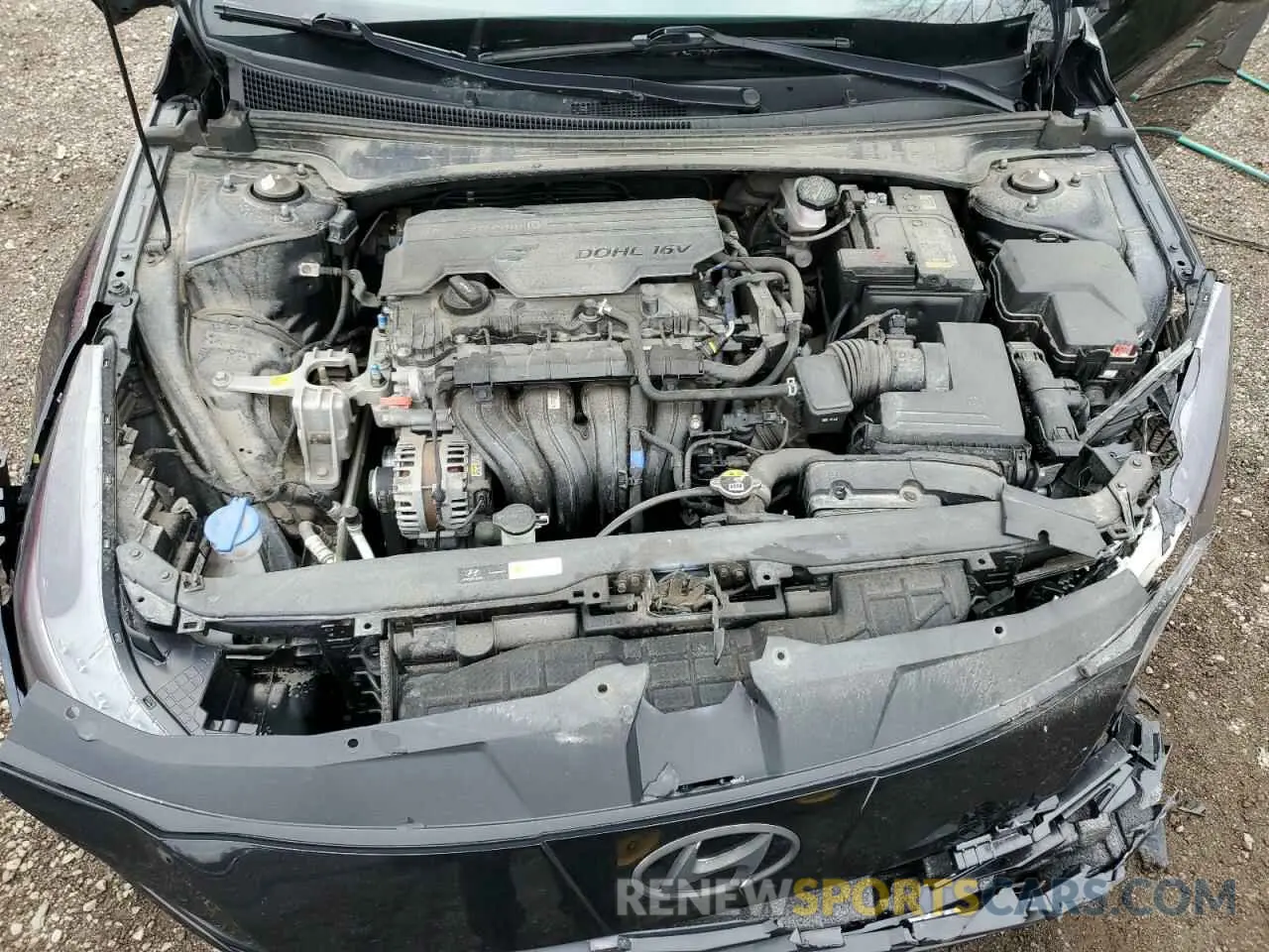 11 fotografías del automóvil dañado KMHLM4AG5NU286590 HYUNDAI ELANTRA 2022