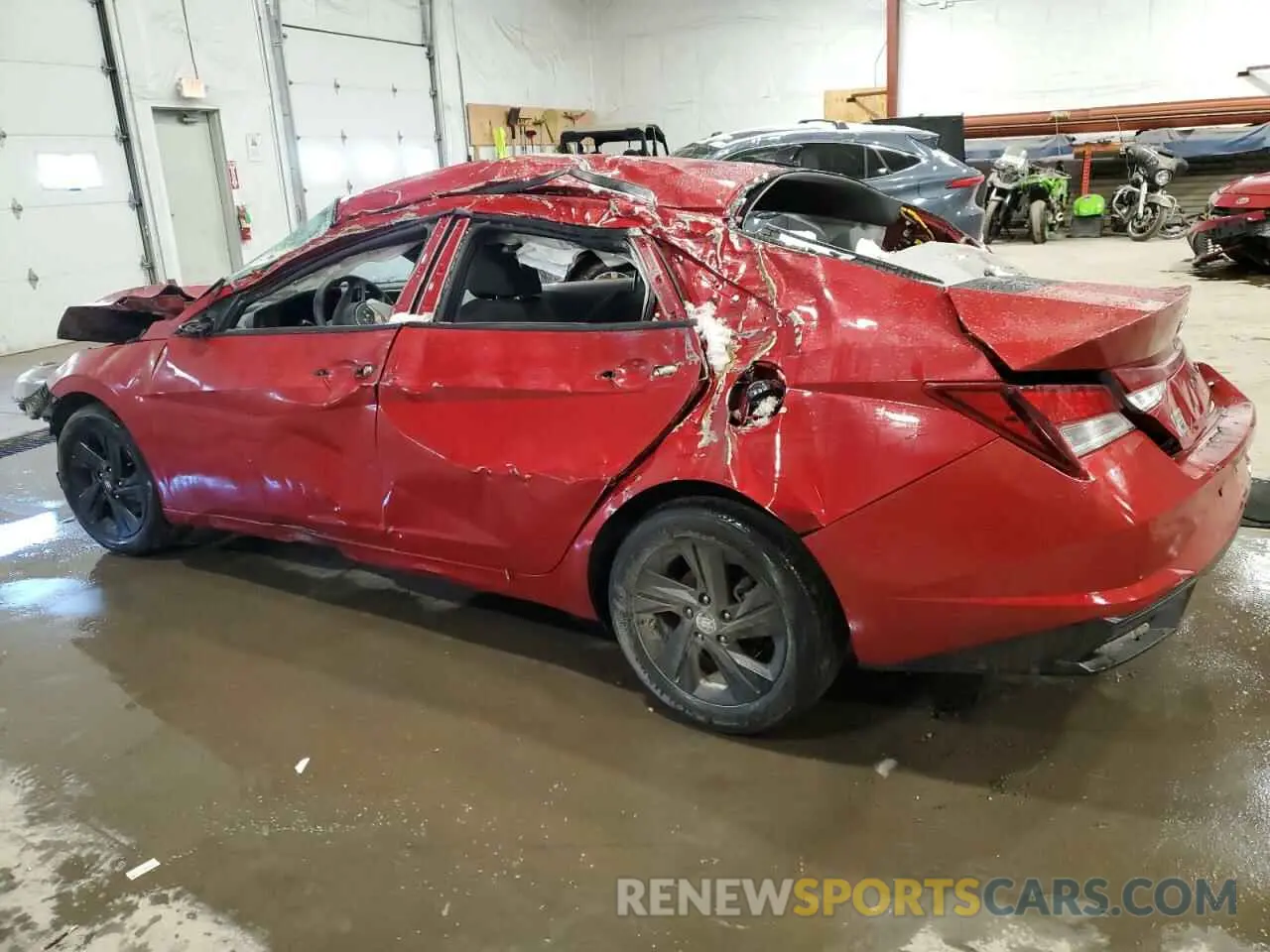 2 fotografías del automóvil dañado KMHLM4AG5NU350241 HYUNDAI ELANTRA 2022